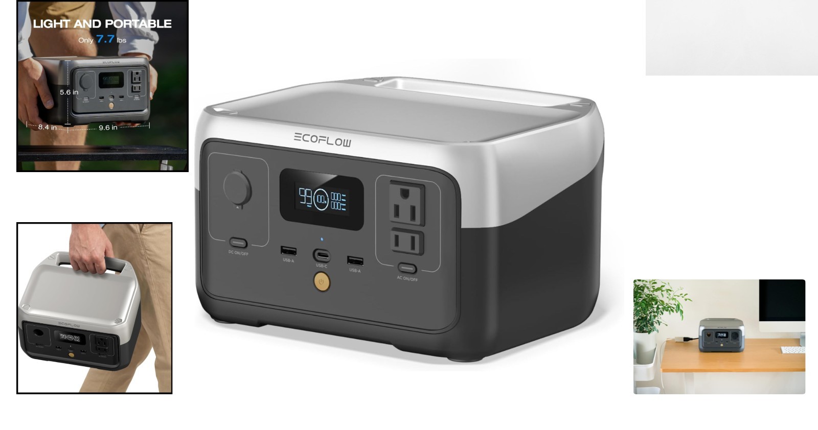 Reliable RIVER 2 Portable Power Station – Eco-Friendly, 600W Output, 3.5 Kg