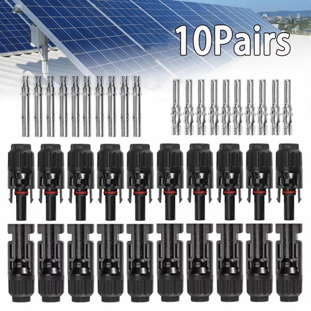 10Pair 30A Connector For IP67 Solar Panel 30A Plug Socket Male&Female Waterproof