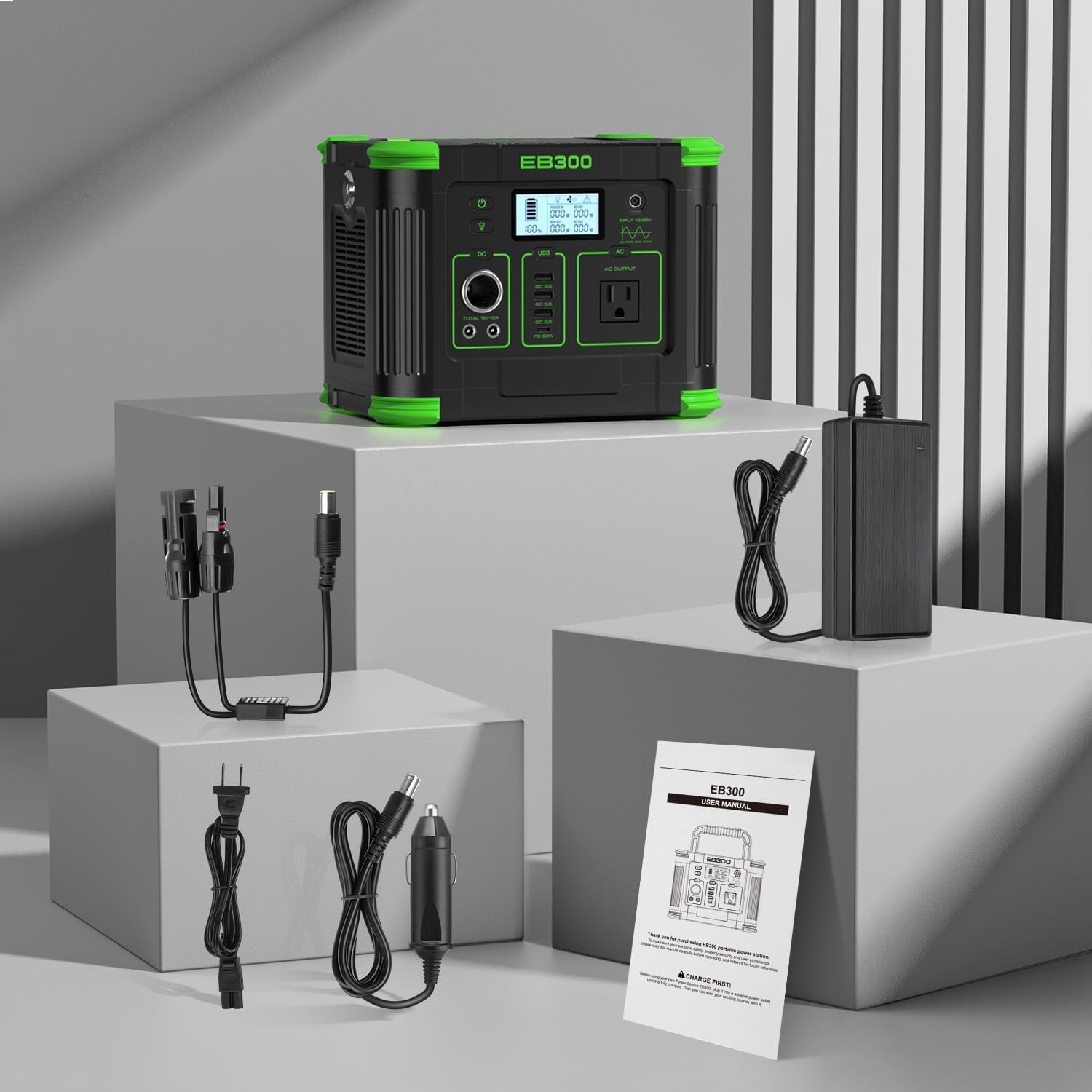 Versatile 330W Portable Power Station – Multi-Port Design for All Adventures