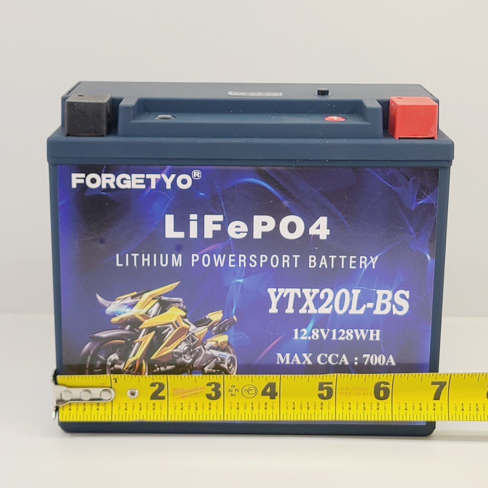 YTX20L-BS Motorcycle 10AH Lithium Battery Blue LiFePO4 700A ATV Jet Ski 10AH