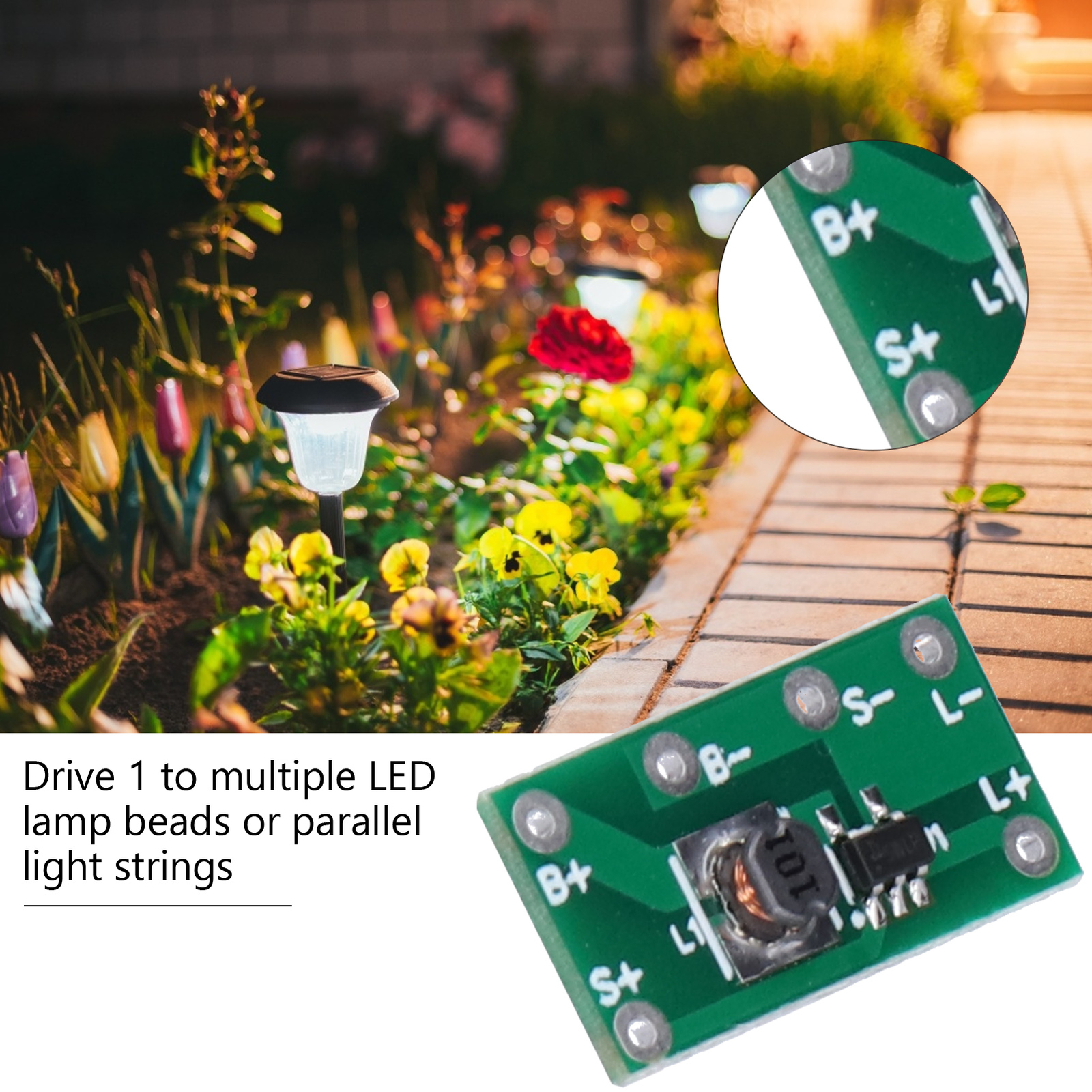 10pcs Solar Lamp Stud Light Circuit Board Solar Controller Board Module
