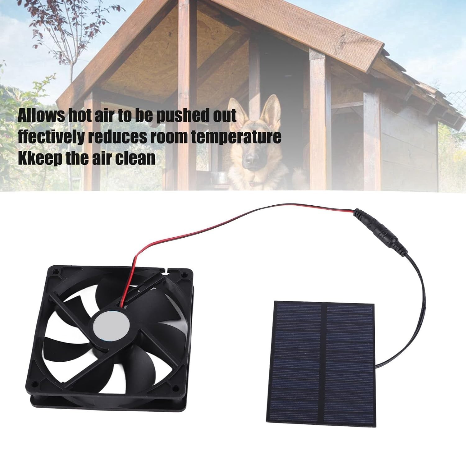 3W Waterproof Solar Panel Fan for Greenhouses & Chicken Coops – Superior Cooling