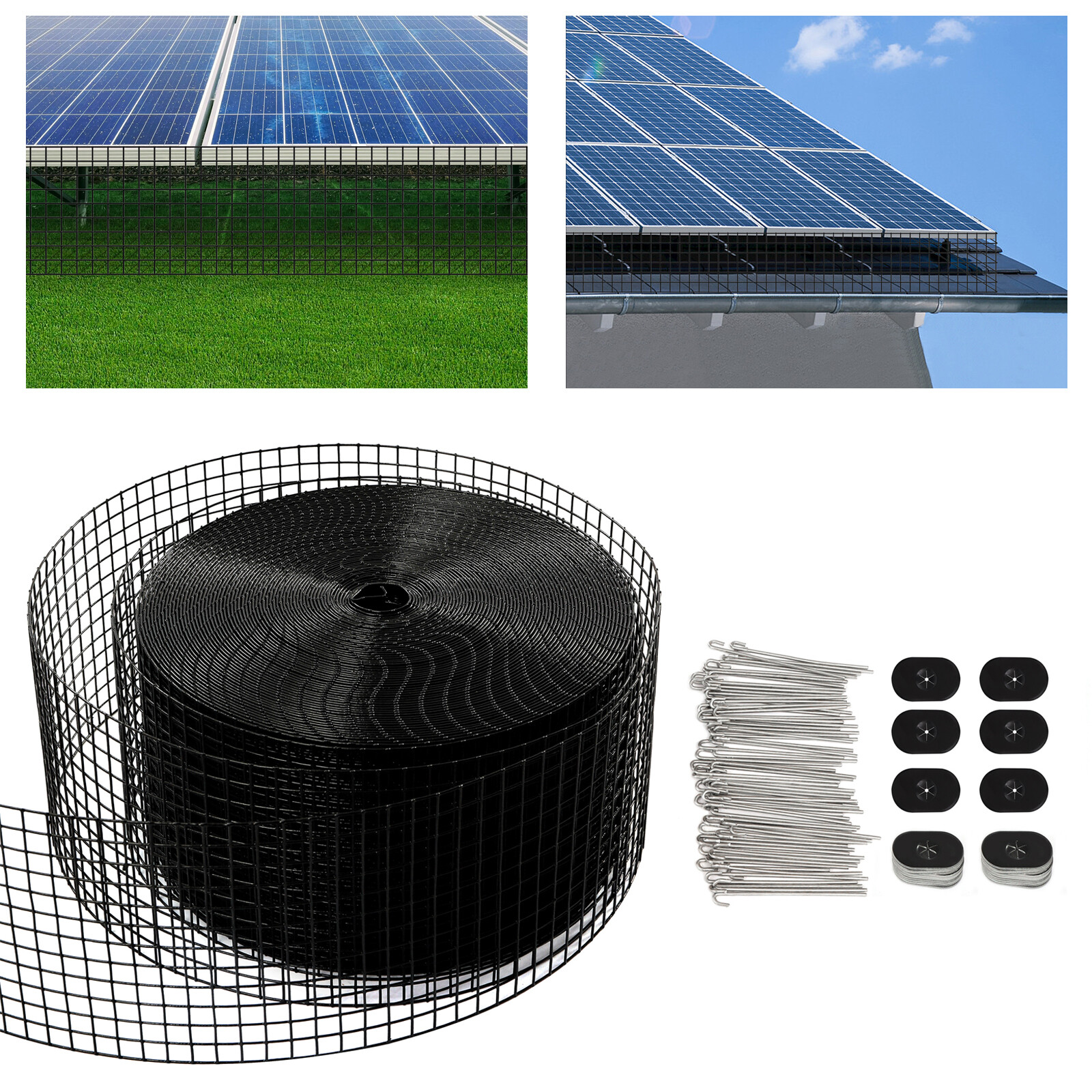 100ft Iron Mesh Rodent Barrier Solar Panel Bird Guard For Roof/garden/farmhouse