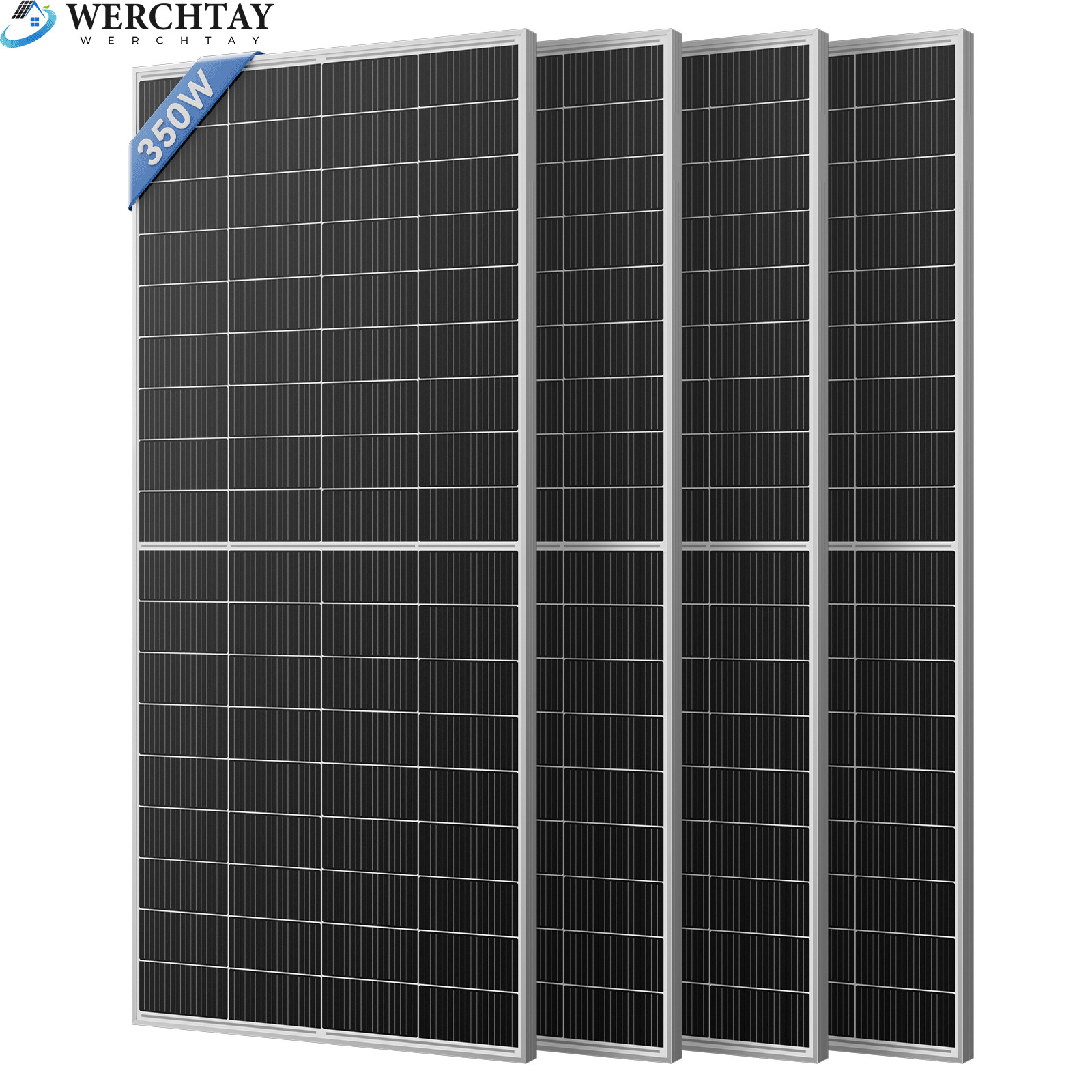 350W-1400W Solar Panel Mono Home Camping Home Off Grid Hybrid Caravan Charger US