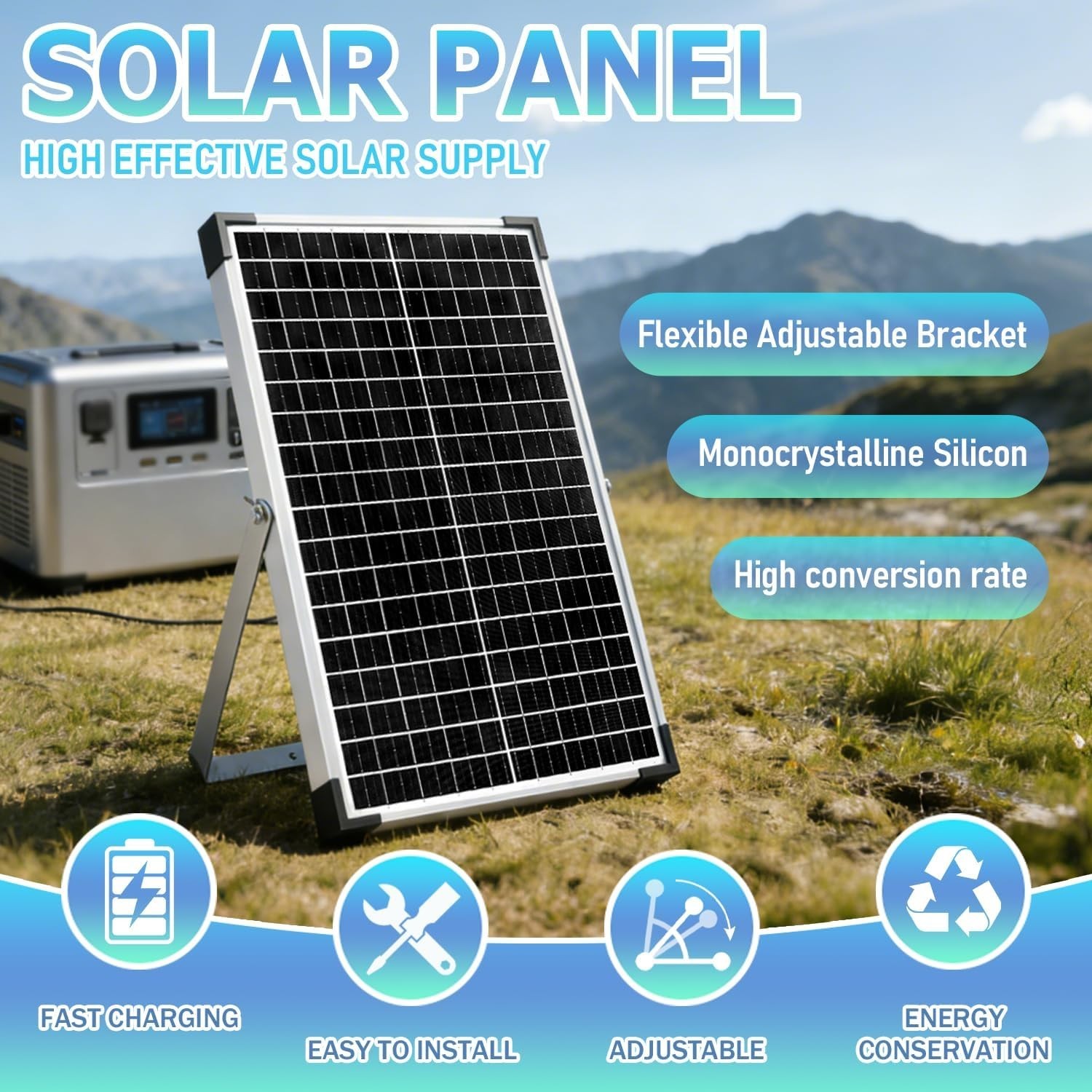 12V Solar Battery Charger 30W Solar Panel Kit | with 10A PWM Charge Controlle…