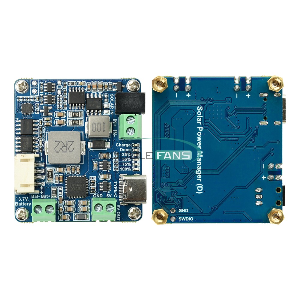 6-24V Solar Panel Power Management Module 5V 3A Supports MPPT, PD QC FCP SFCP