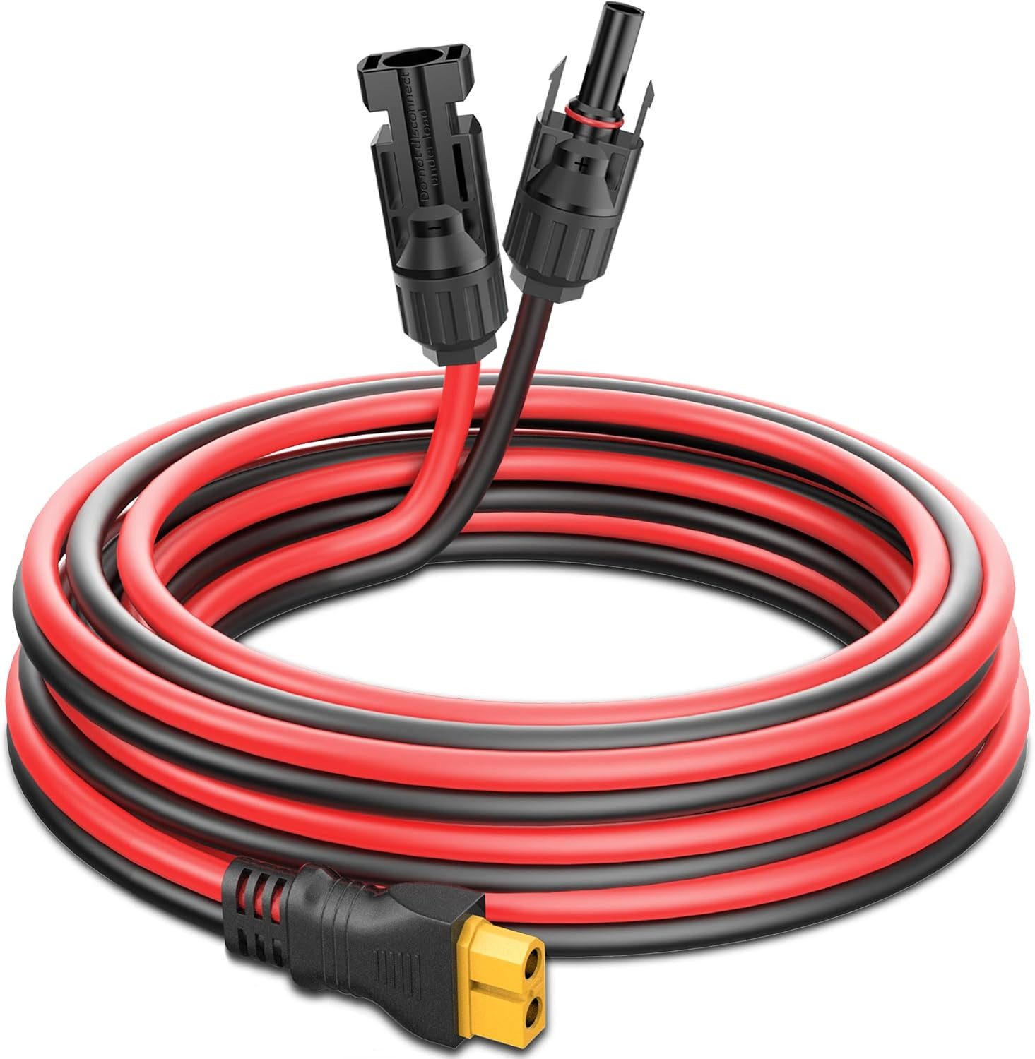 Solar to XT60 Extension Wire (15Ft, 12AWG) for Ecoflow Generator and Portable Po