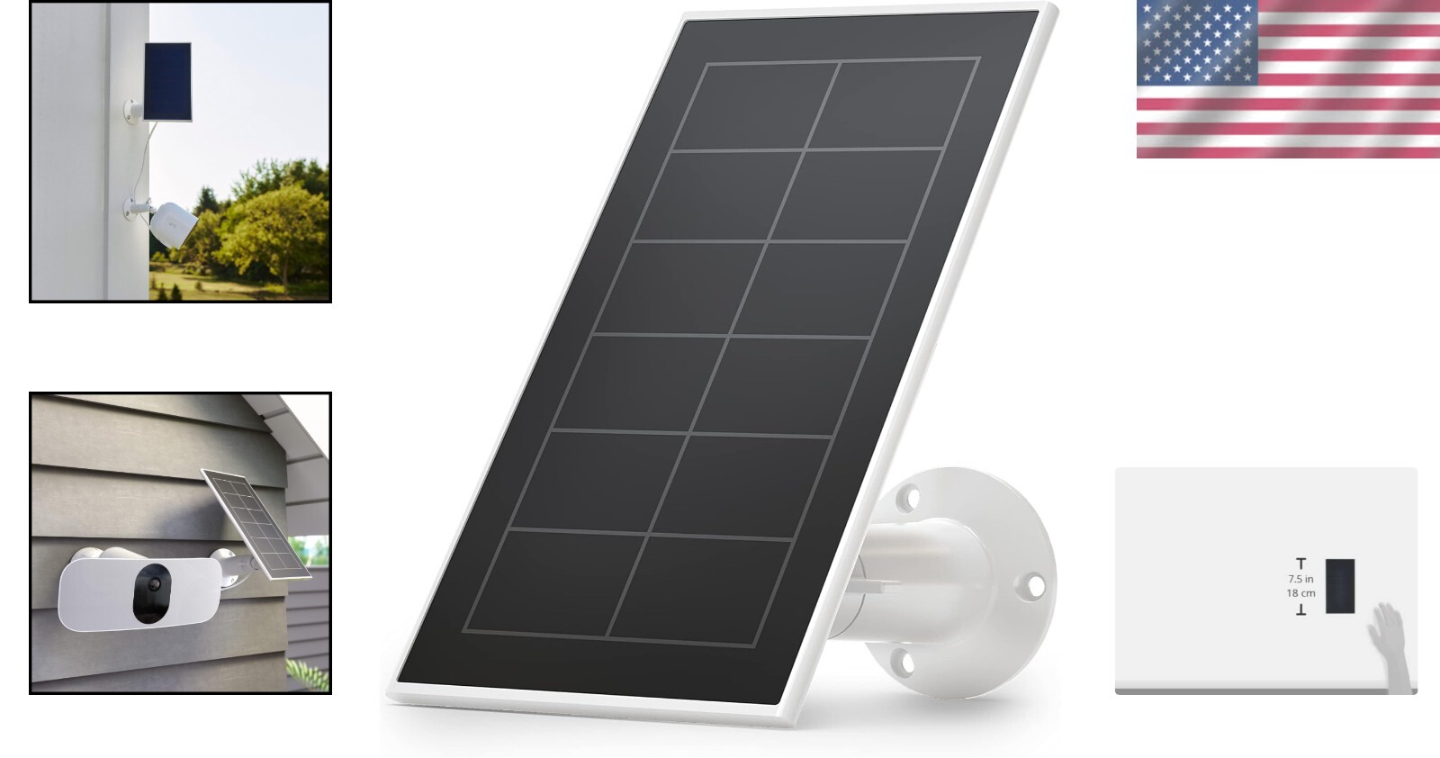 Weather-Resistant Solar Panel Charger with Magnetic Cable for Easy Installation