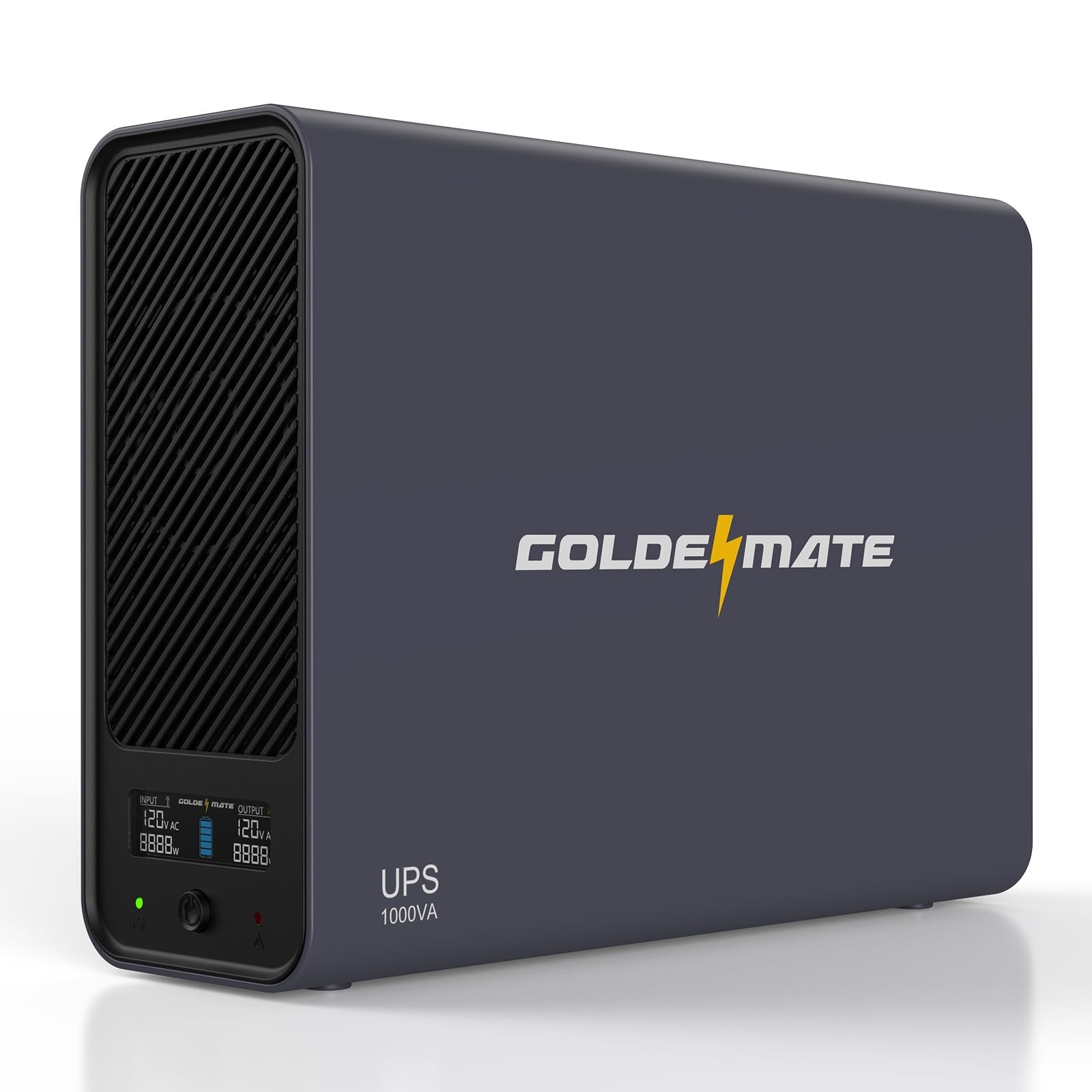 GOLDENMATE 1000VA/800W Lithium UPS Battery Backup & Surge Protector, Backup B…