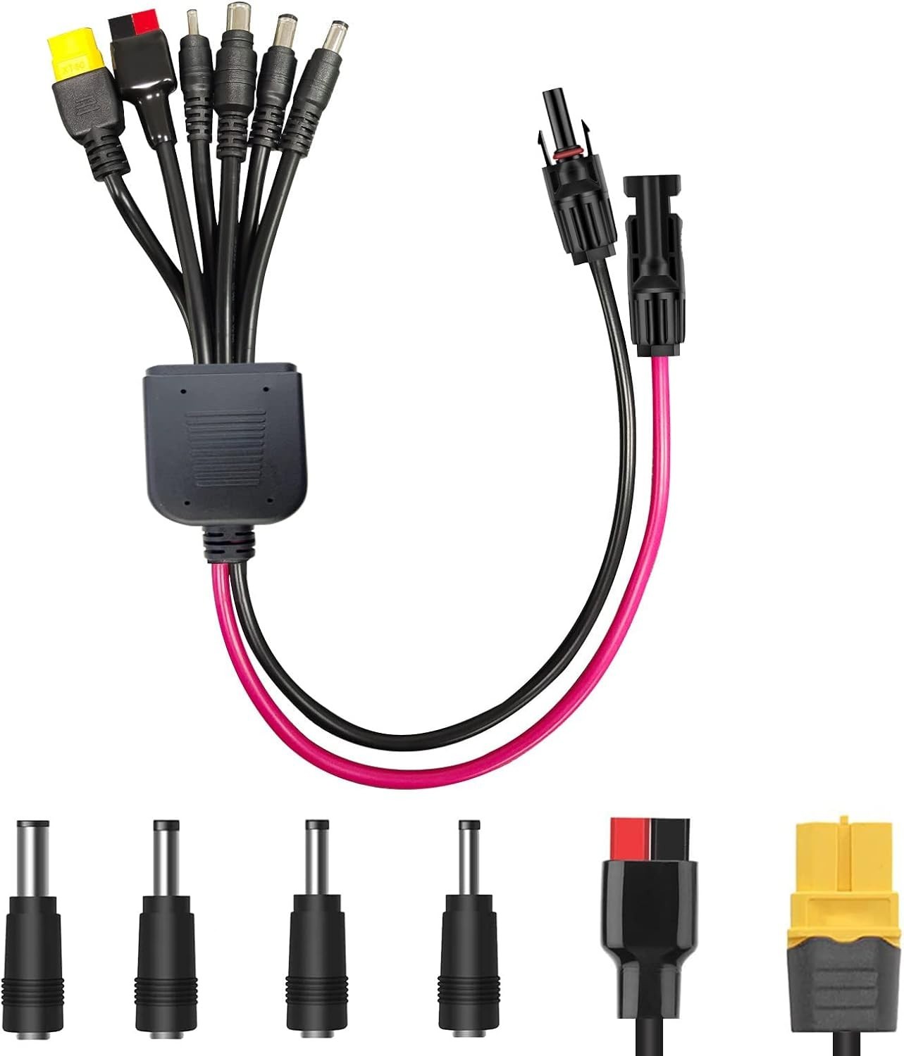 Effortless Solar Charging: 6-in-1 Connector Kit for Portable Energy Solutions