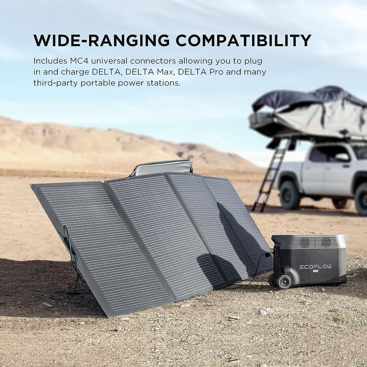 EcoFlow 400W Portable Solar Panel Foldable Solar Modules for Outdoor Camping