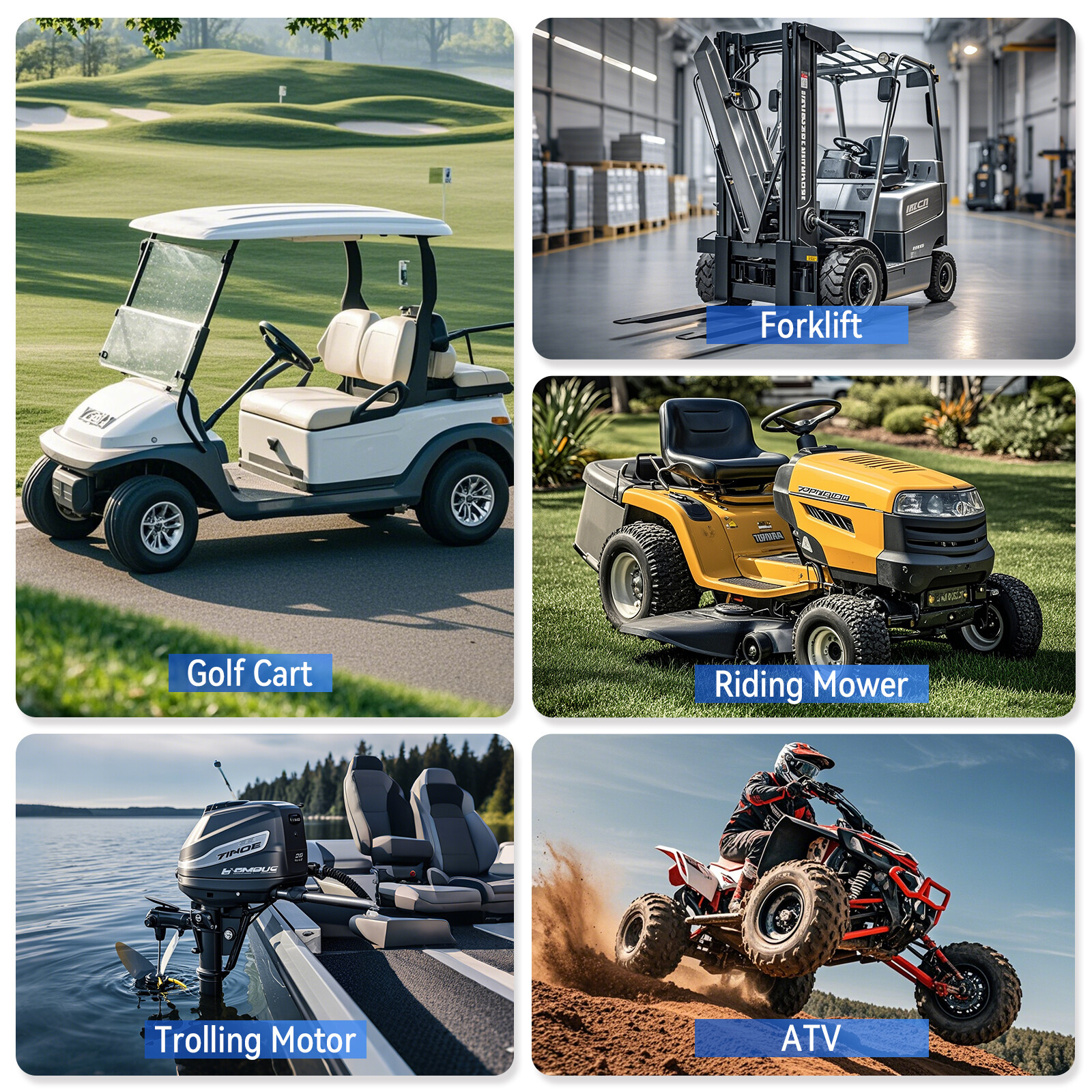36V 105Ah Battery LiFePO4 Lithium for Golf Cart A+Cells 200A BMS +Monit+Charger