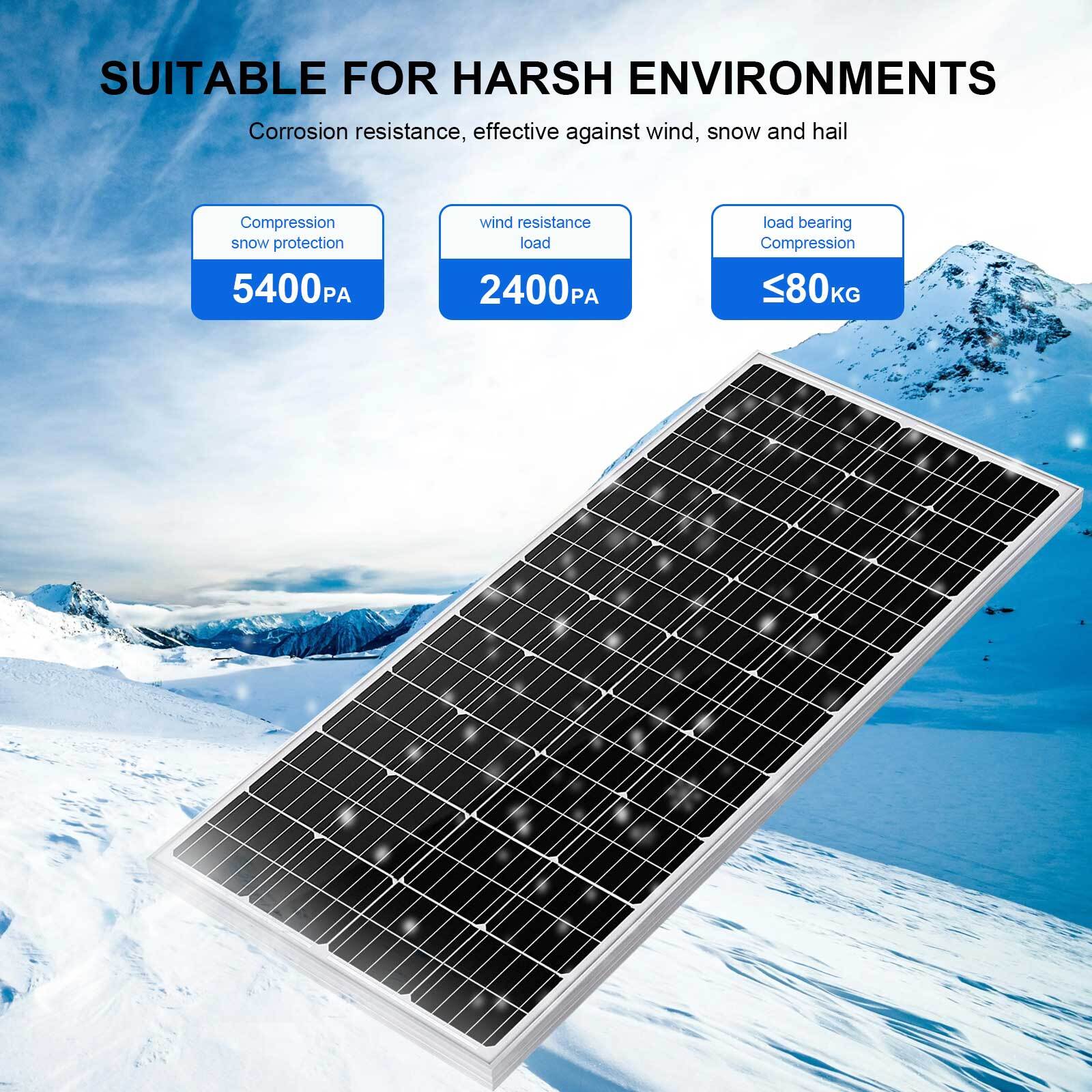 1600W Solar Panel Watt Monocrystalline PV Power 12V For Home RV Marine Car Kits