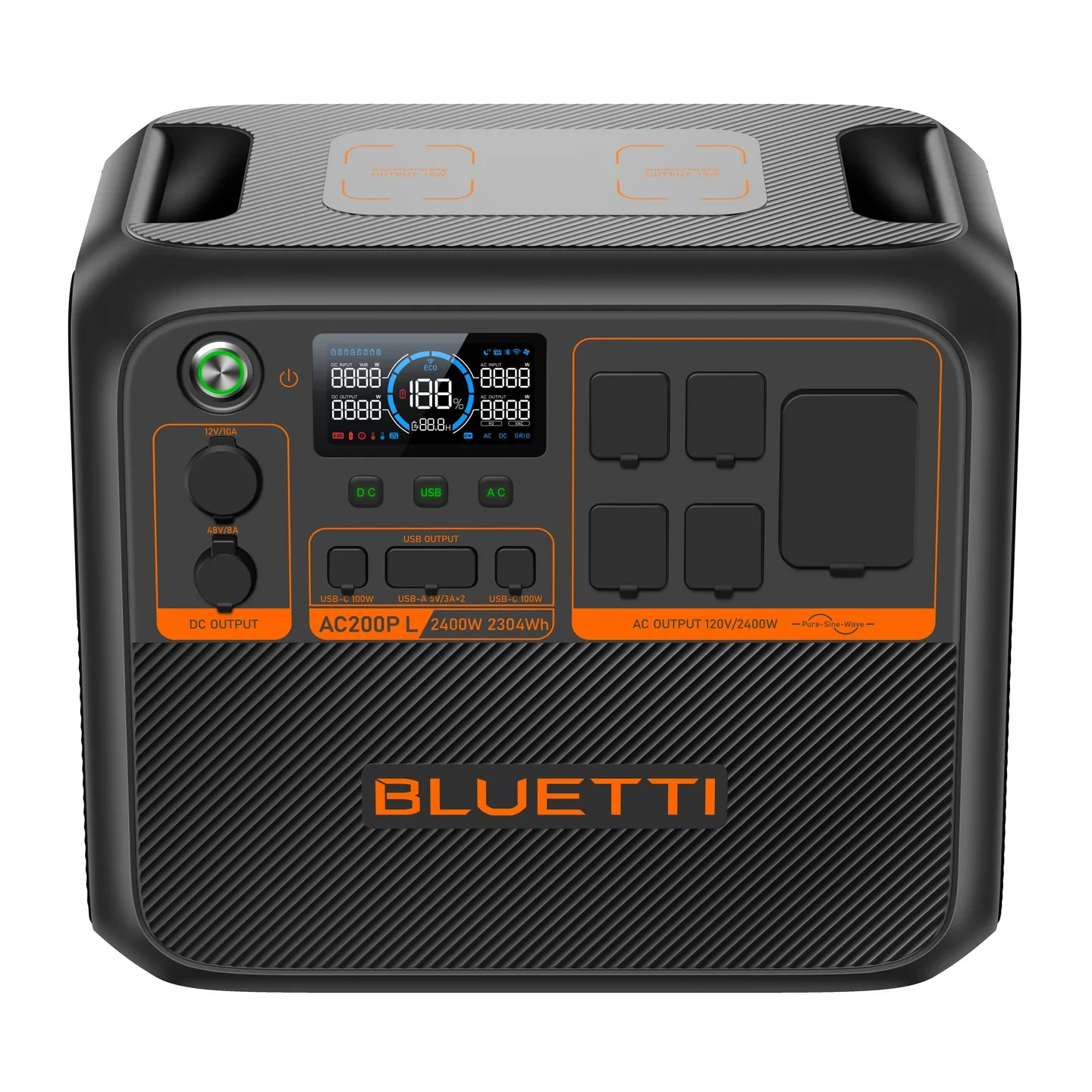 BLUETTI AC200PL Portable Power Station, 2304Wh Solar Generator