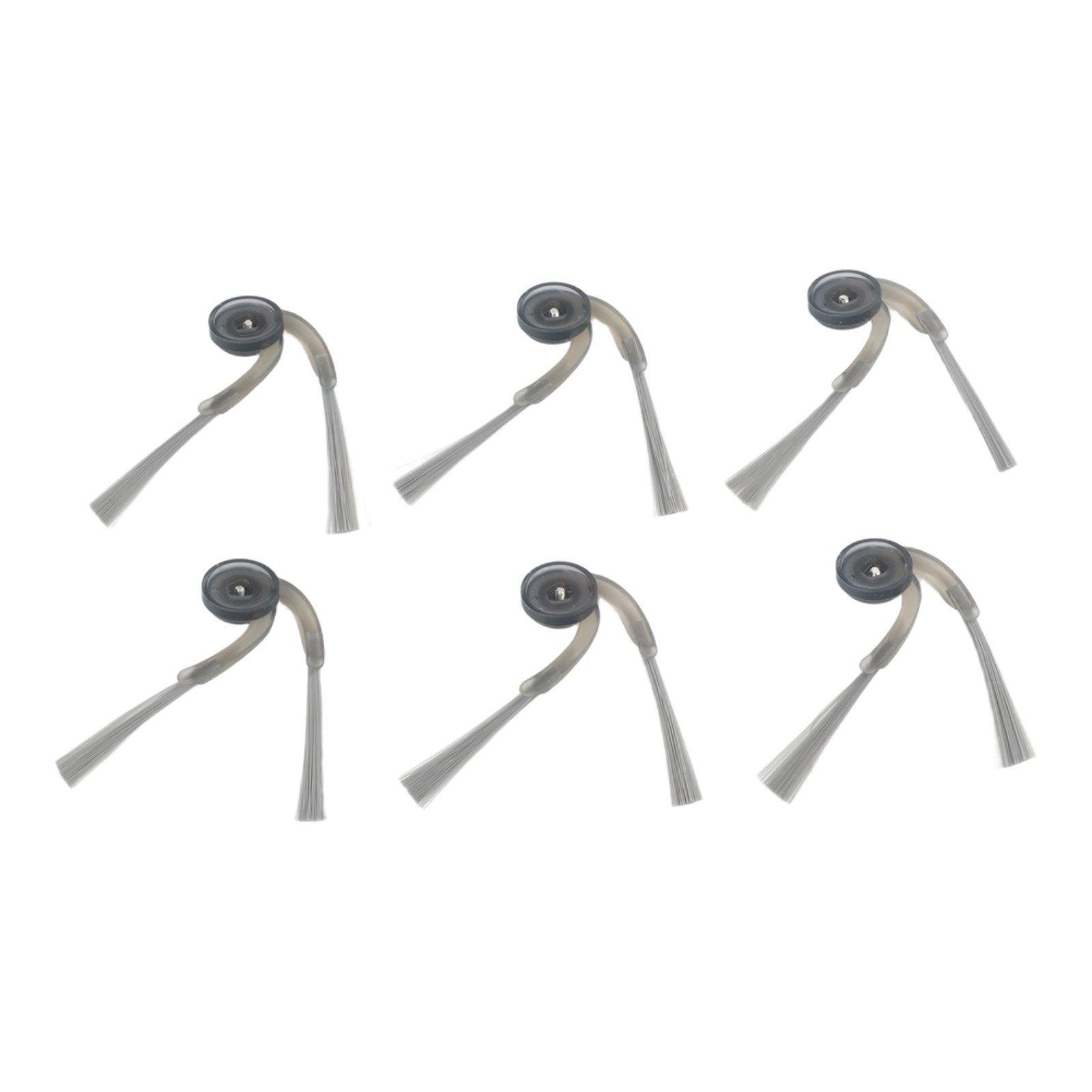 6 Replacement Side Brush Set for Roborock QV35A/QV35S/Qrevo L Grey 92mm
