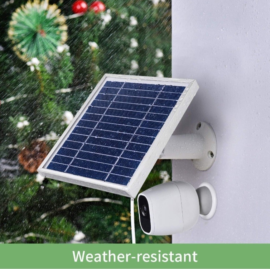 iTODOS Solar Panel Works for Arlo Pro and Arlo Pro2 Camera, 11.8feet Power Cable