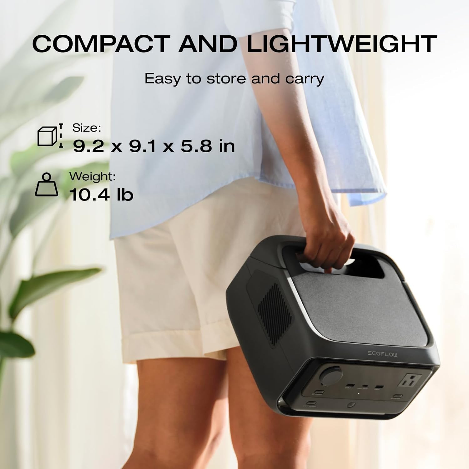 RIVER 3 Plus Portable Power Station – 286Wh, 1200W, Expandable Solar Generator