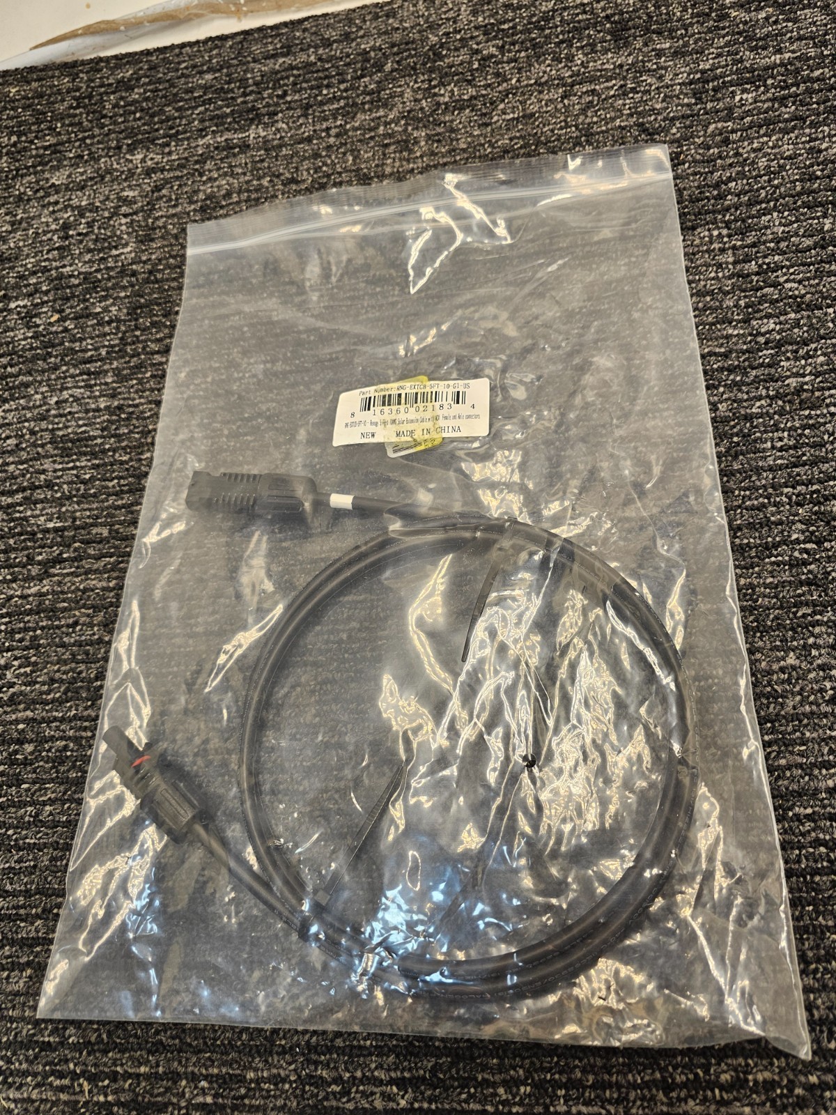(QTY 3) Renogy RNG-EXTCB-5FT-10-G1-US 5Ft 10AWG Solar Extension Cable Connector