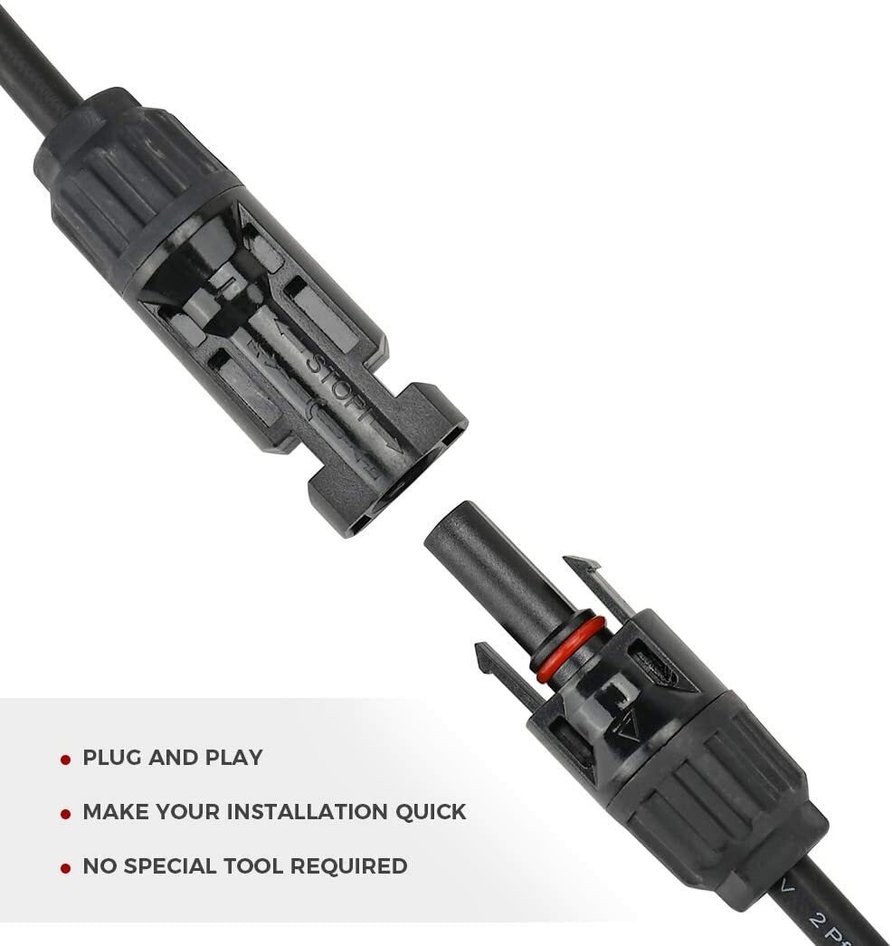 Solar Cable Y Panel Branch Connector IP67 Waterproof Solar Adapter Connector