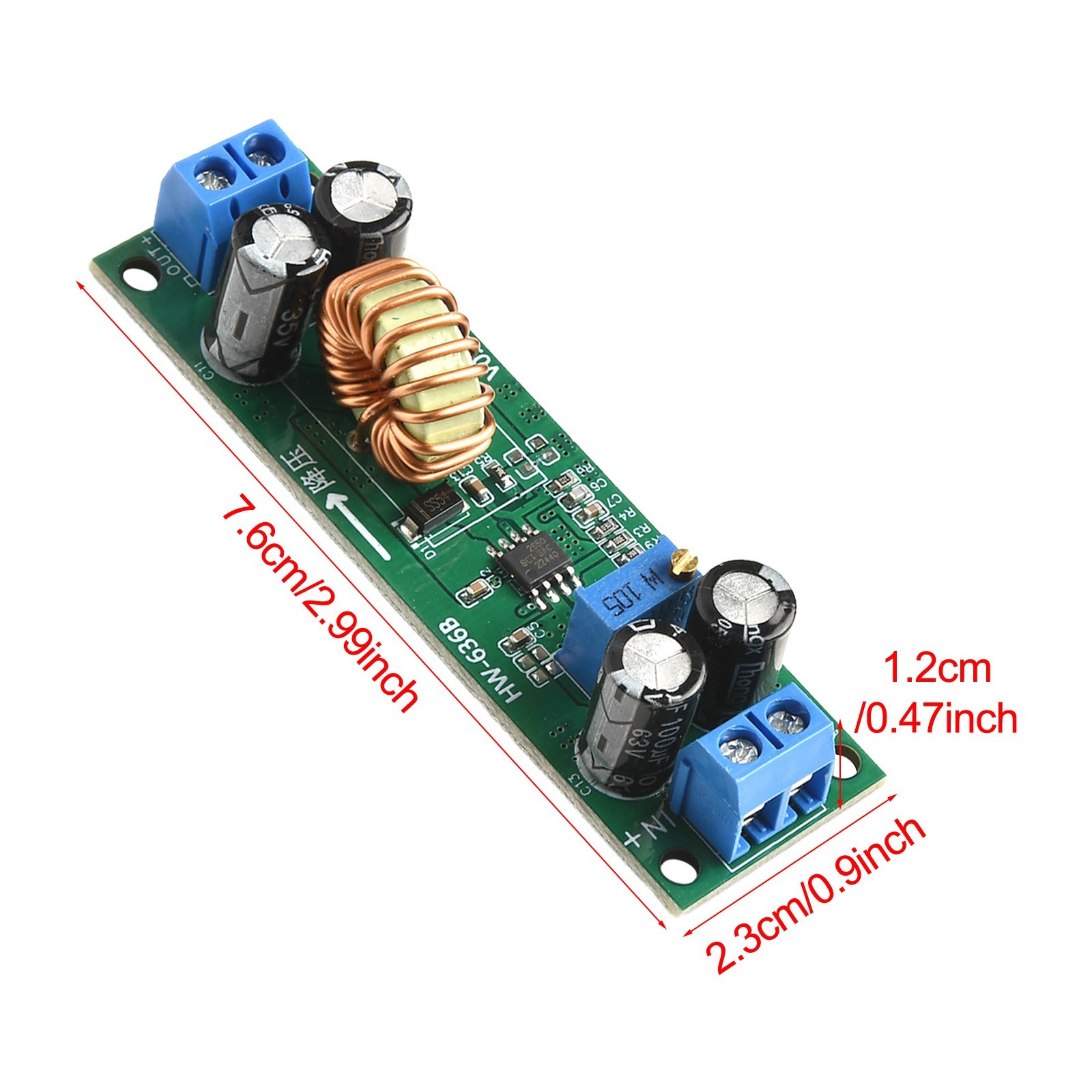 Reliable 10A DC to DC Converter Step Down Regulator 6 5V48V to 1 25V30V