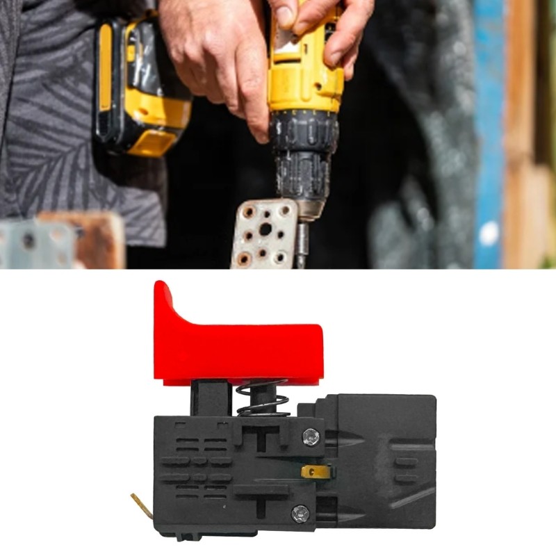 2Pcs Power Tool Control Switcher Part Black Red Repair Component Set