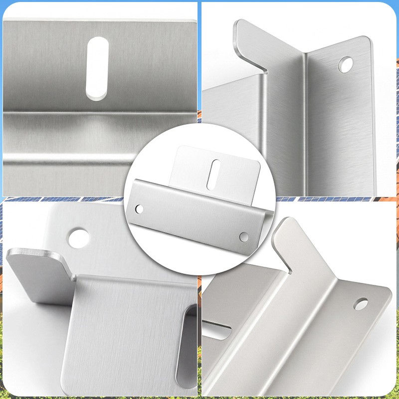 Heyous 4/8PCS Solar Panel Z Bracket Mounting Mounts Set Aluminum RV Boat Roof