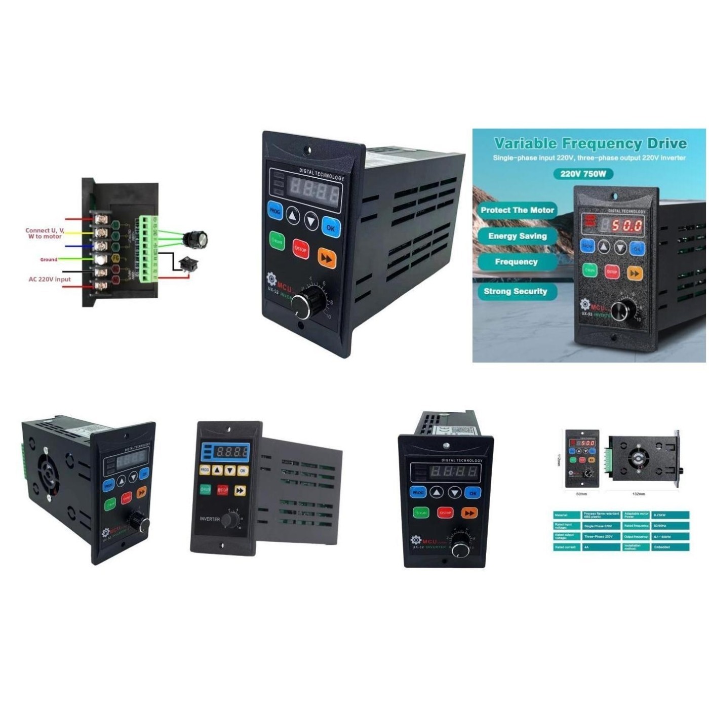 VFD Inverter Over-voltage Protection Over-current Protection For Rotary Hot Pots