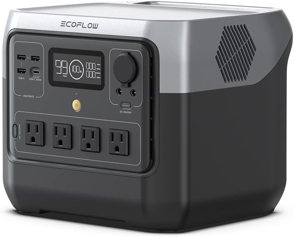 Portable Power Station RIVER Pro, 768Wh Lifepo4 Battery, 70 Min Fast Charging,