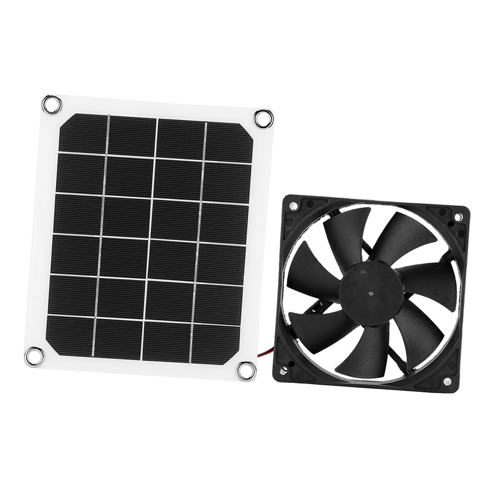 10W Monocrystalline Solar Panel Outdoor USB Solar Exhaust Fan For Greenhouse