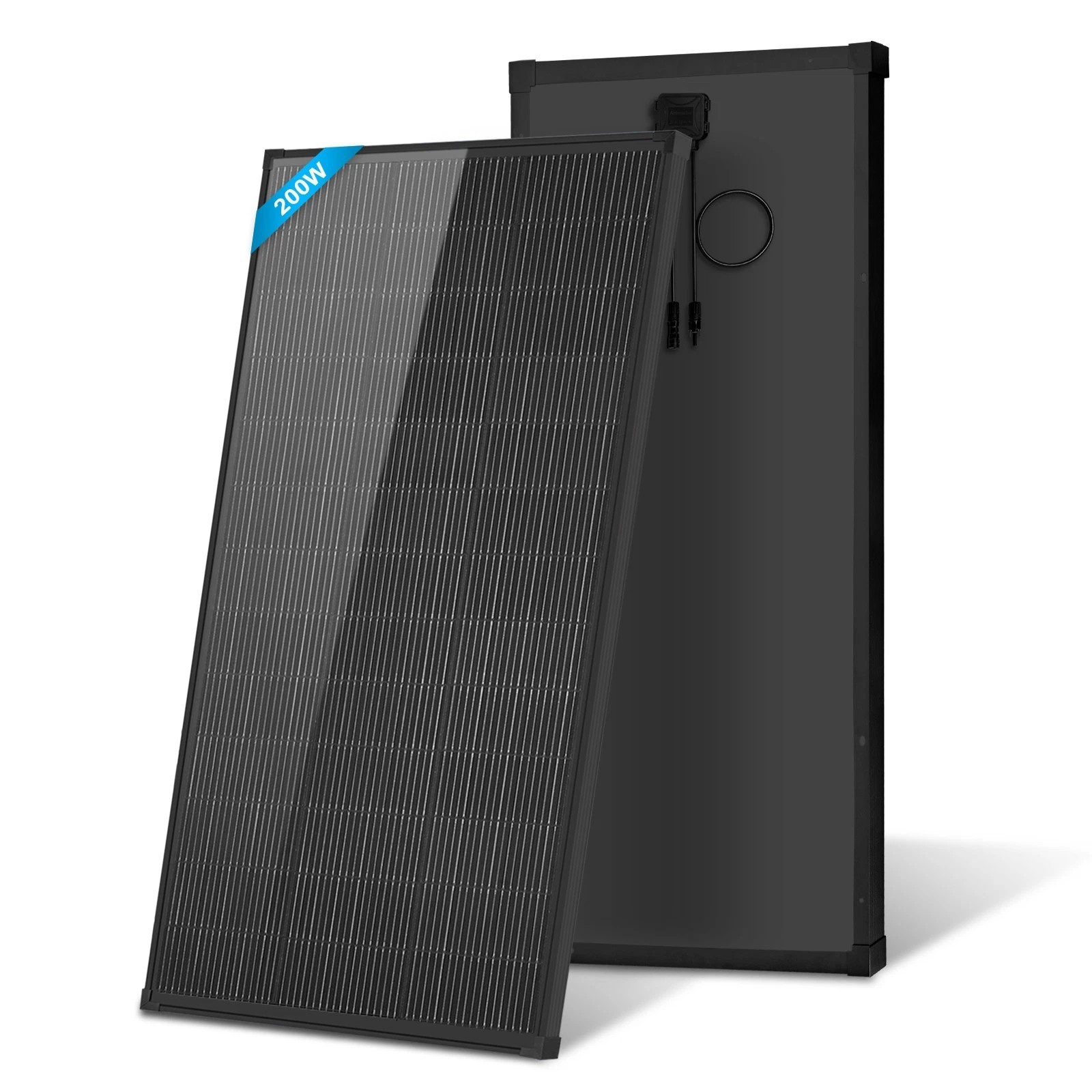 AeternaSol 200W 18BB N-Type Mono 18V Solar Panel Roof RV Boat Off-Grid Battery