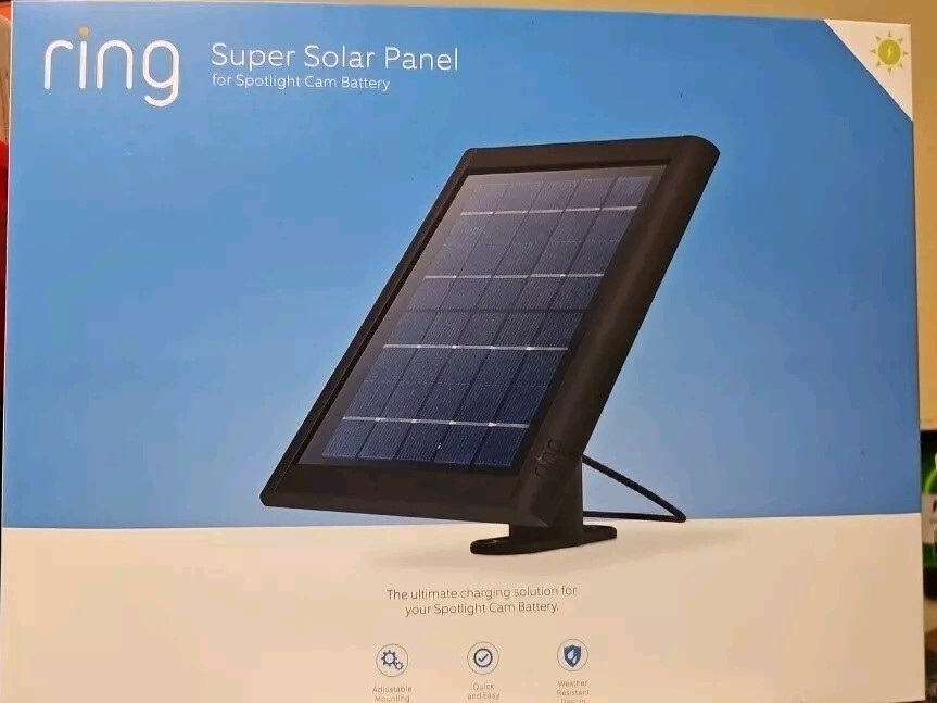 5W 5V Ring Super Solar Panel for Ring Spotlight Cam Battery Camera
