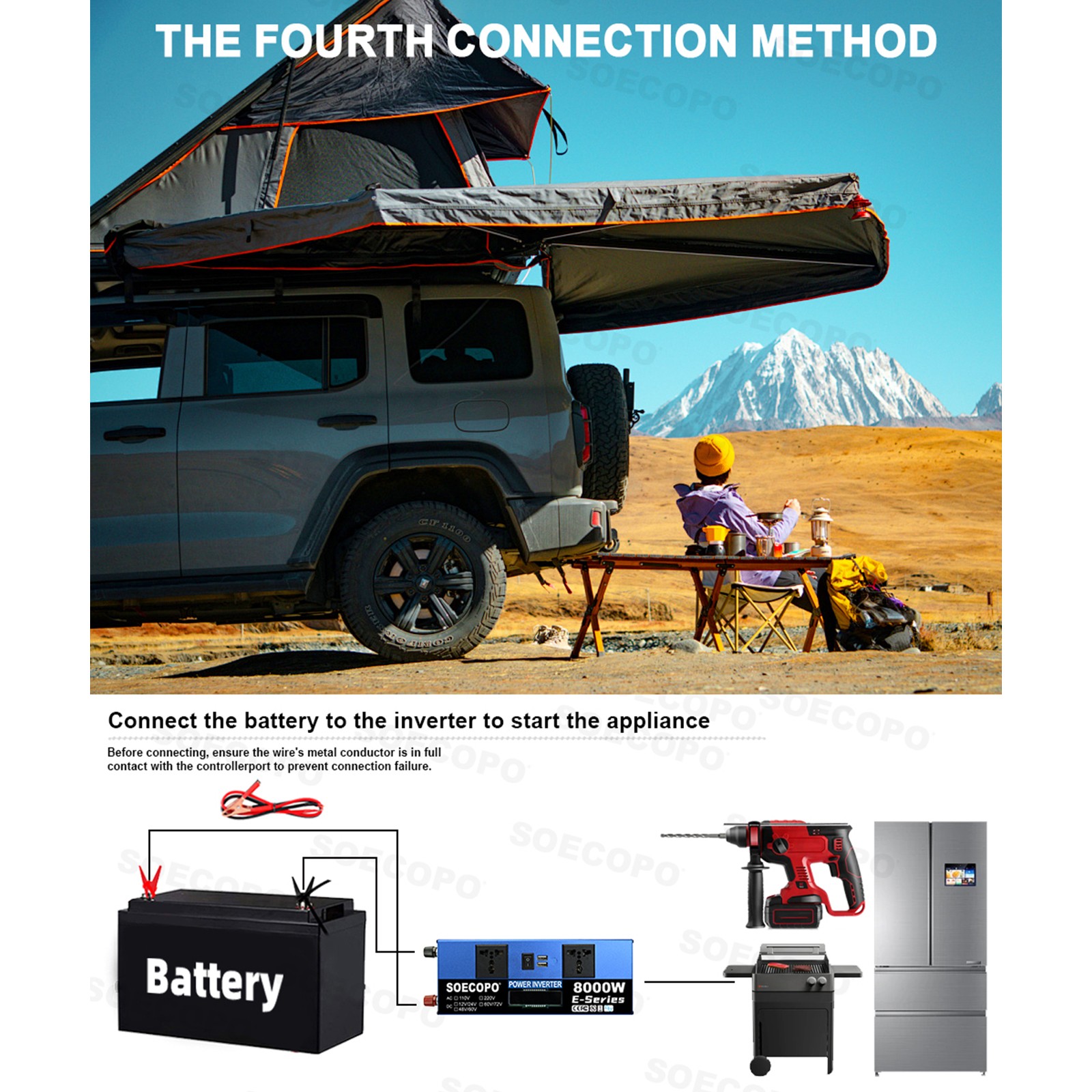 8000W Solar Power Kit Inverter, 2pcs 200W Solar Panels & 100A Controllerfu