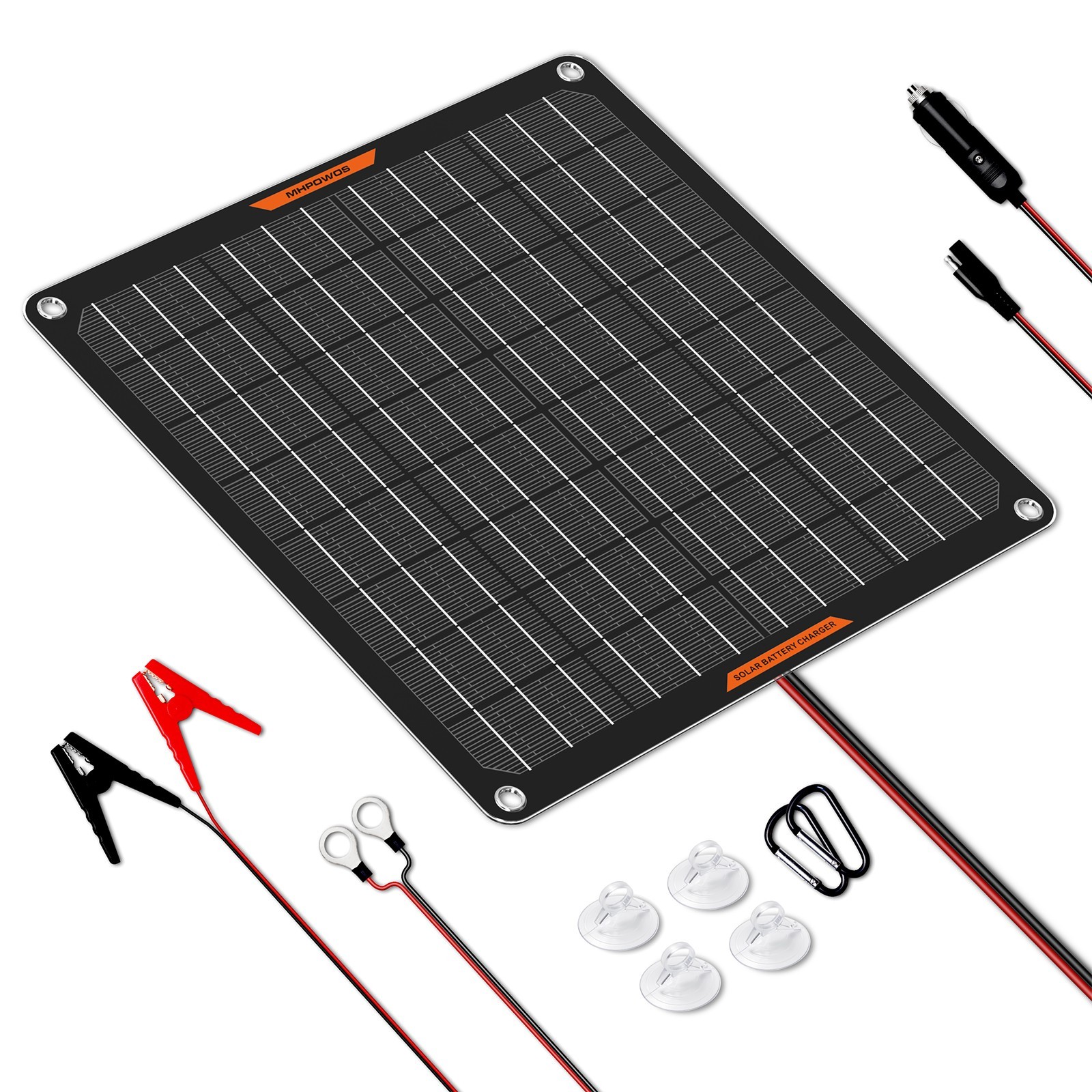 10W 20W 30W Solar Car Battery Charger Maintainer 12V Waterproof Solar Trickle