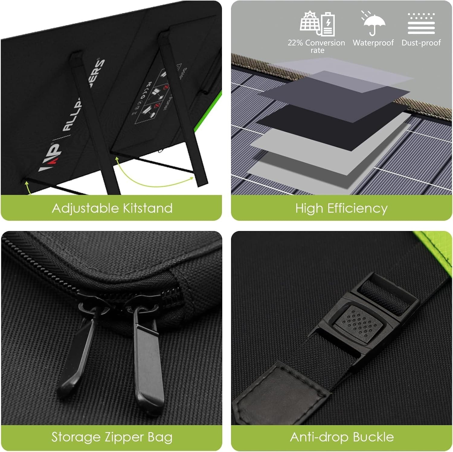 Lightweight 200W Foldable Solar Charger with MC4 Connectors – Outdoor Essential