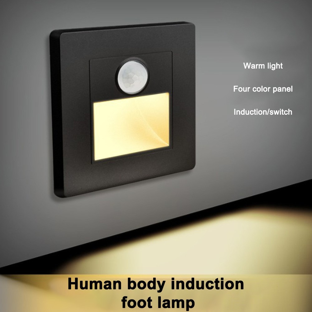 Indoor Motion Sensor LED Stair Light Recessed Wall Light for Safe Stair Use