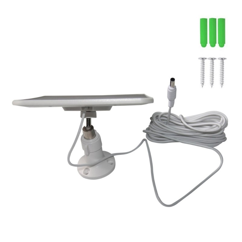 Weatherproof 6W Solar Energy Charging Board 5M Cable For Home Appliances Devices