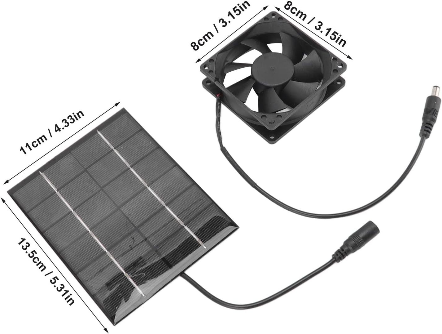 High Efficiency Solar Panel Fan Kit – Compact Exhaust System for Sheds & Windows