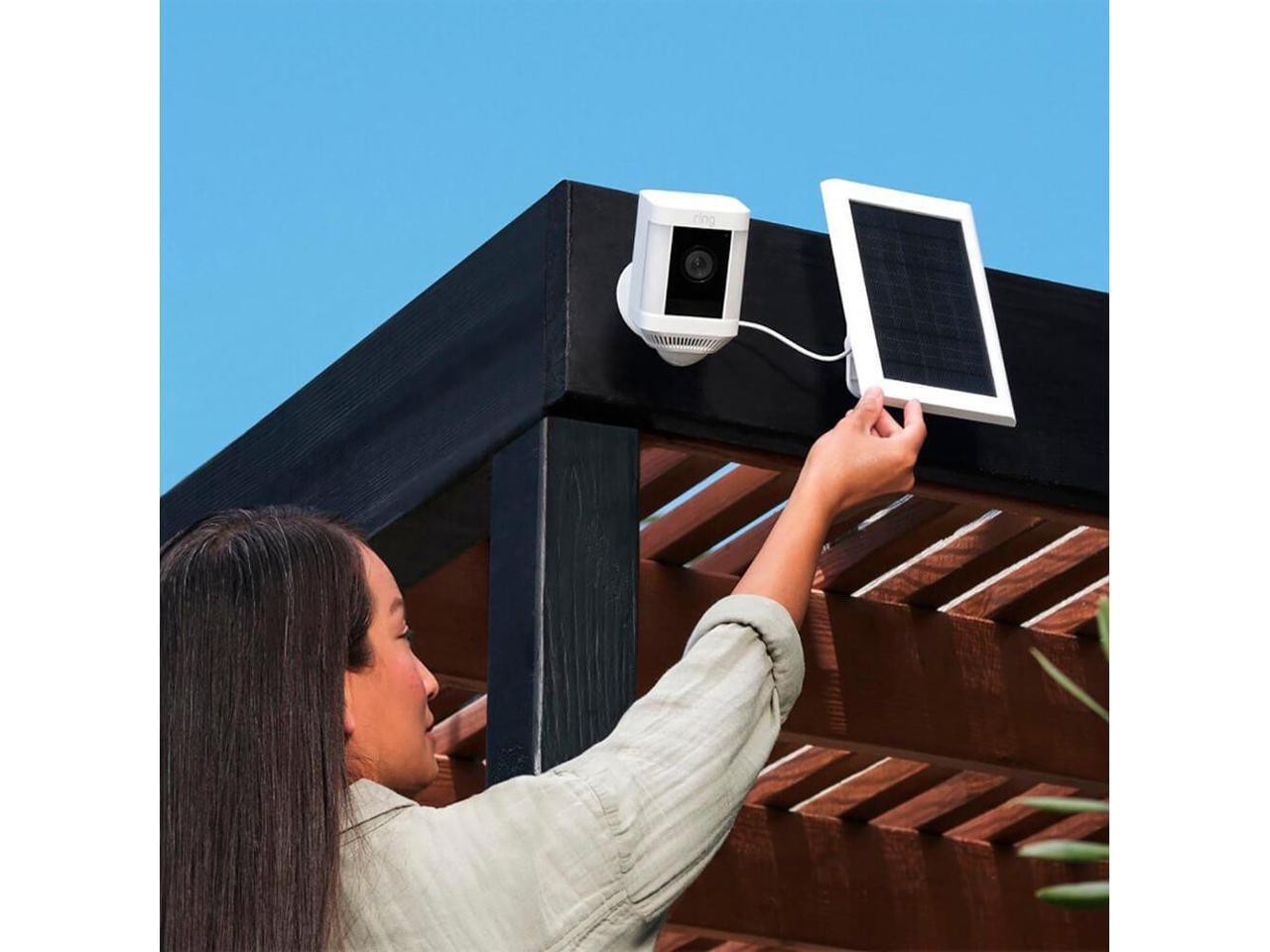 Ring Solar Panel (USB-C) for Outdoor Cam Plus, Spotlight Cam Plus, White | B0B27