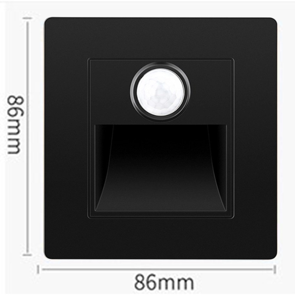 Indoor Motion Sensor LED Stair Light Recessed Wall Light for Safe Stair Use