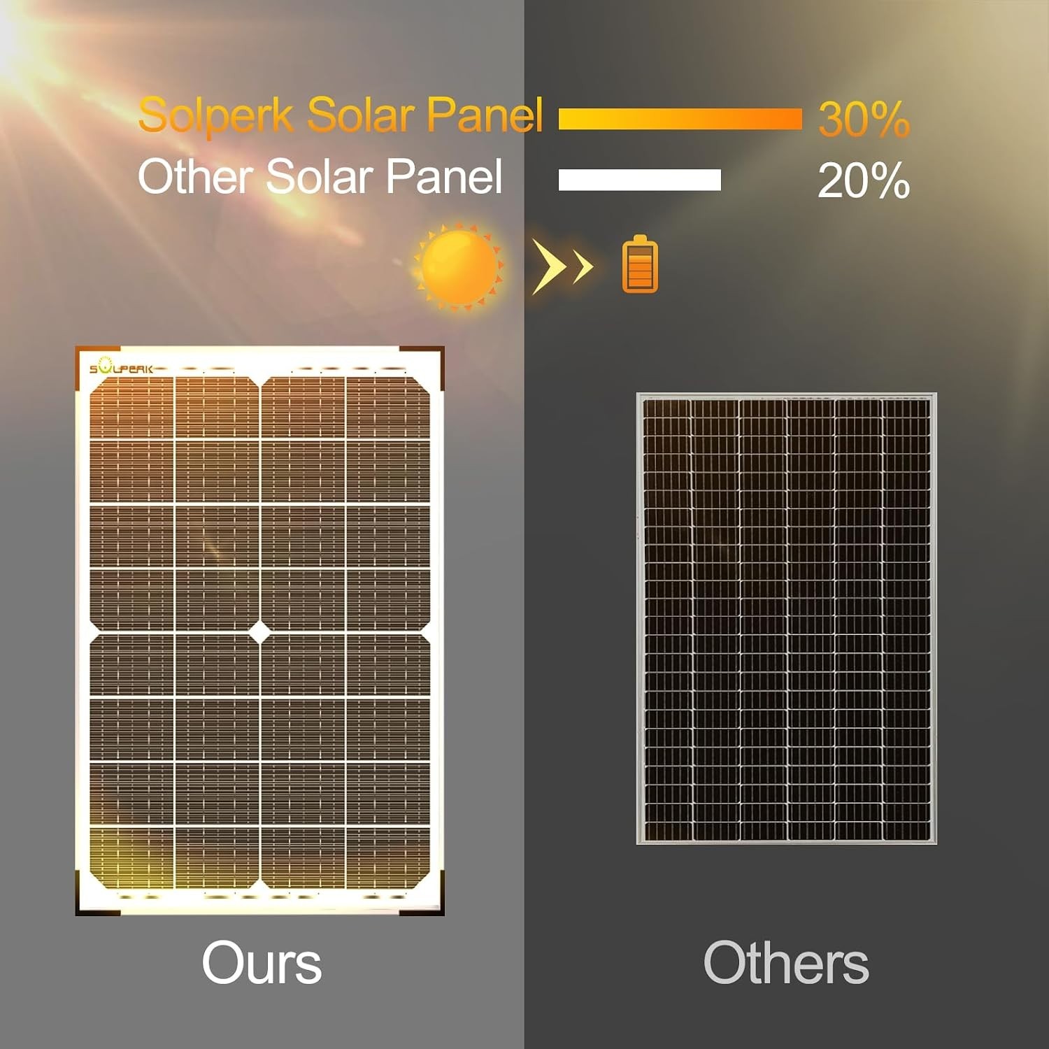 30W Solar Battery Charger Solar Battery Maintainer + Upgrade 10A MPPT Charge …