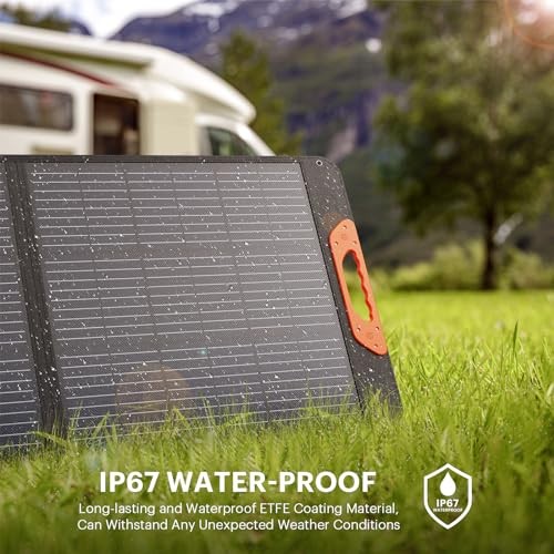 100W Portable Solar Panel with 5-in-1 Cable,23.5% Efficiency ETFE 20V 100W-1PCS