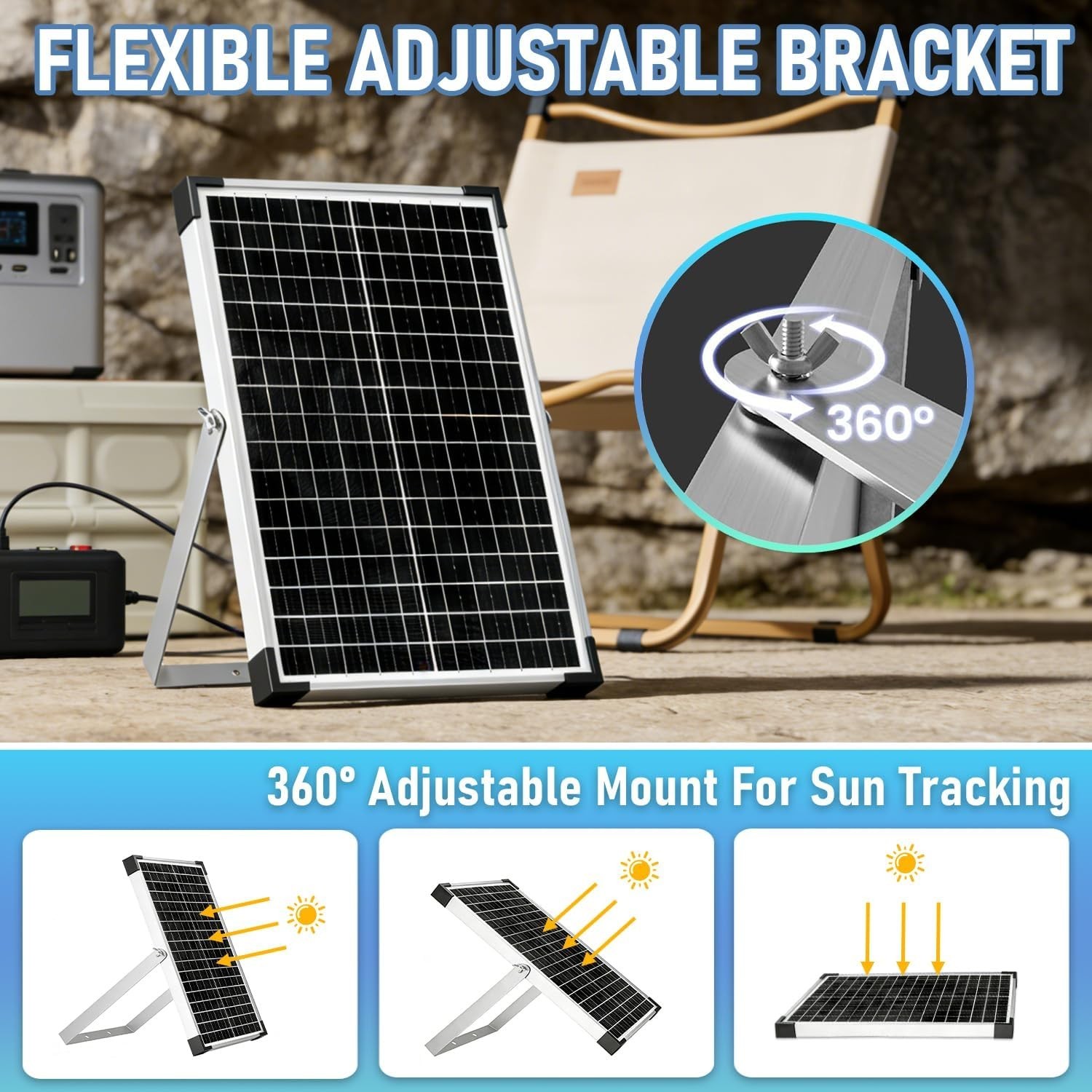 12V Solar Battery Charger 30W Solar Panel Kit | with 10A PWM Charge Controlle…
