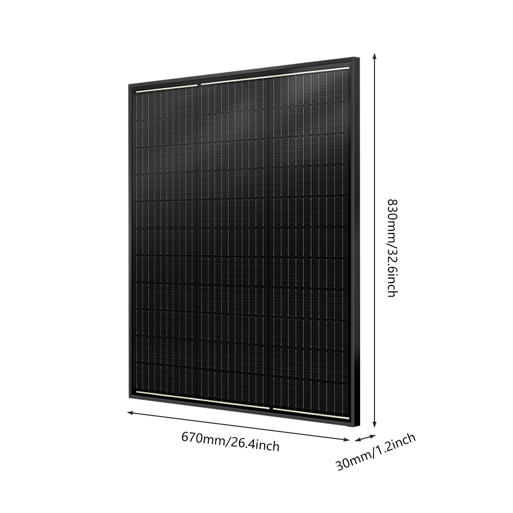 Solar Panel Mono PV Power 100W 18V RV Camping Home Boat Off Grid Battery Charger
