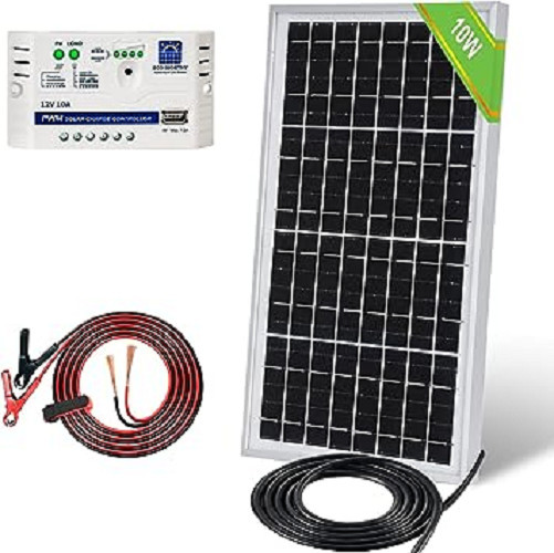 Solar 12V Charger Battery Car 10W Panel Maintainer ECO-WORTHY Trickle Kit Boat