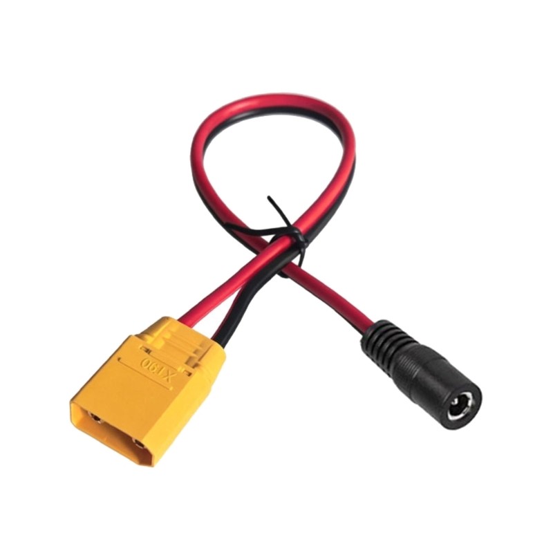 XT90 to 5.5 x 2.1mm Female Power Cable, 14AWG Charging Wire Use