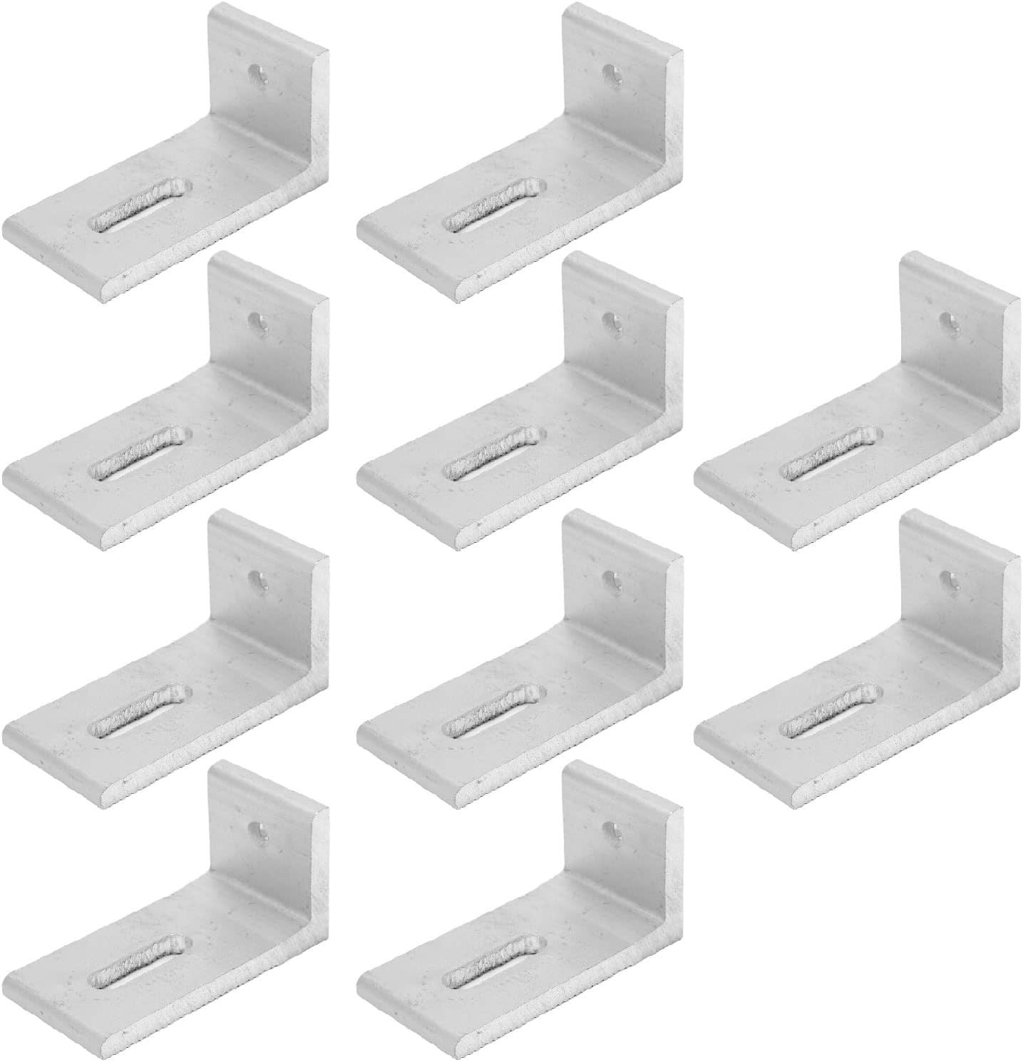 10-Pack Heavy-Duty Aluminum Alloy L-Foot Solar Mounts Photovoltaic Panel Moun…
