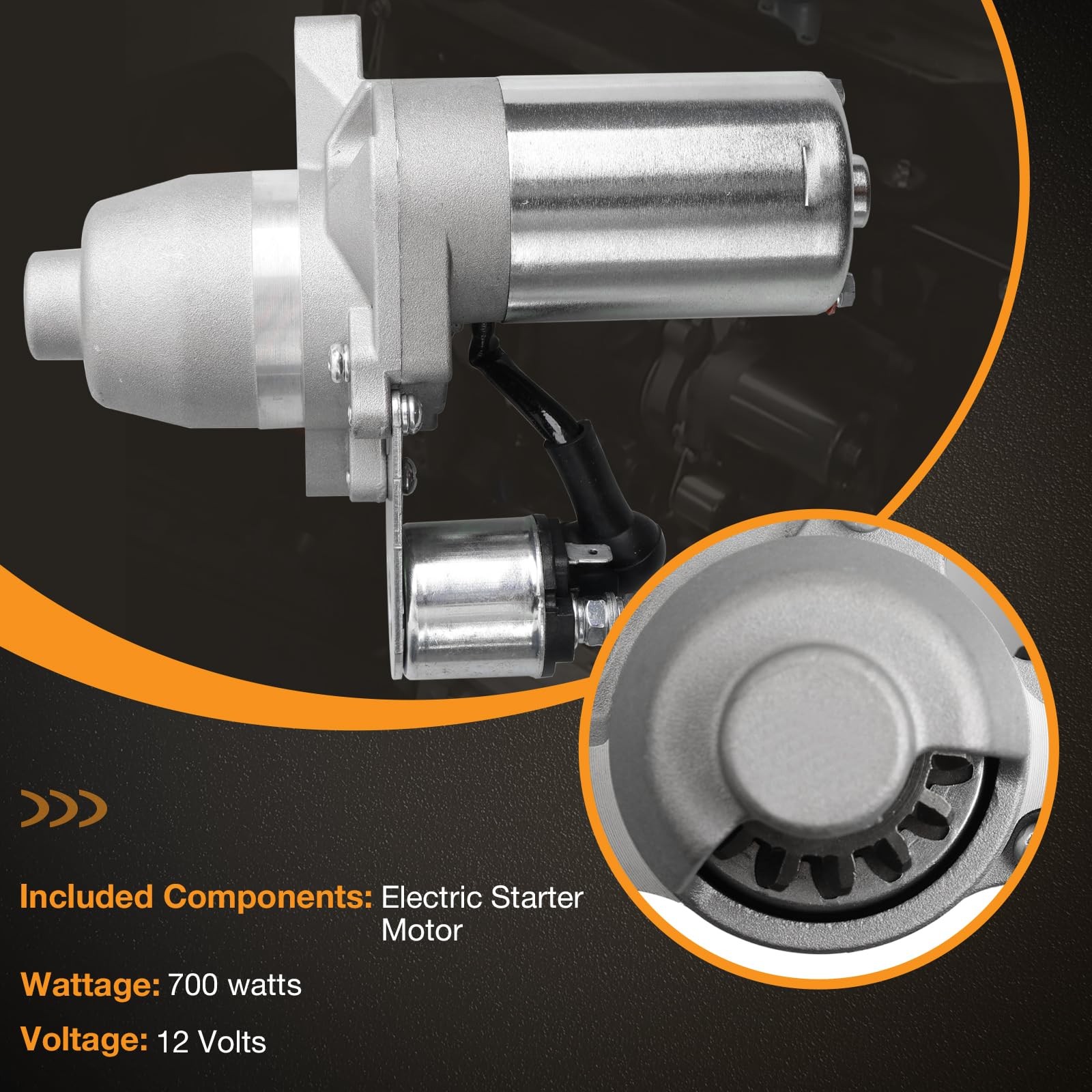 Electric Starter Motor for Harbor Freight Predator 3500 Watt Inverter Generat…