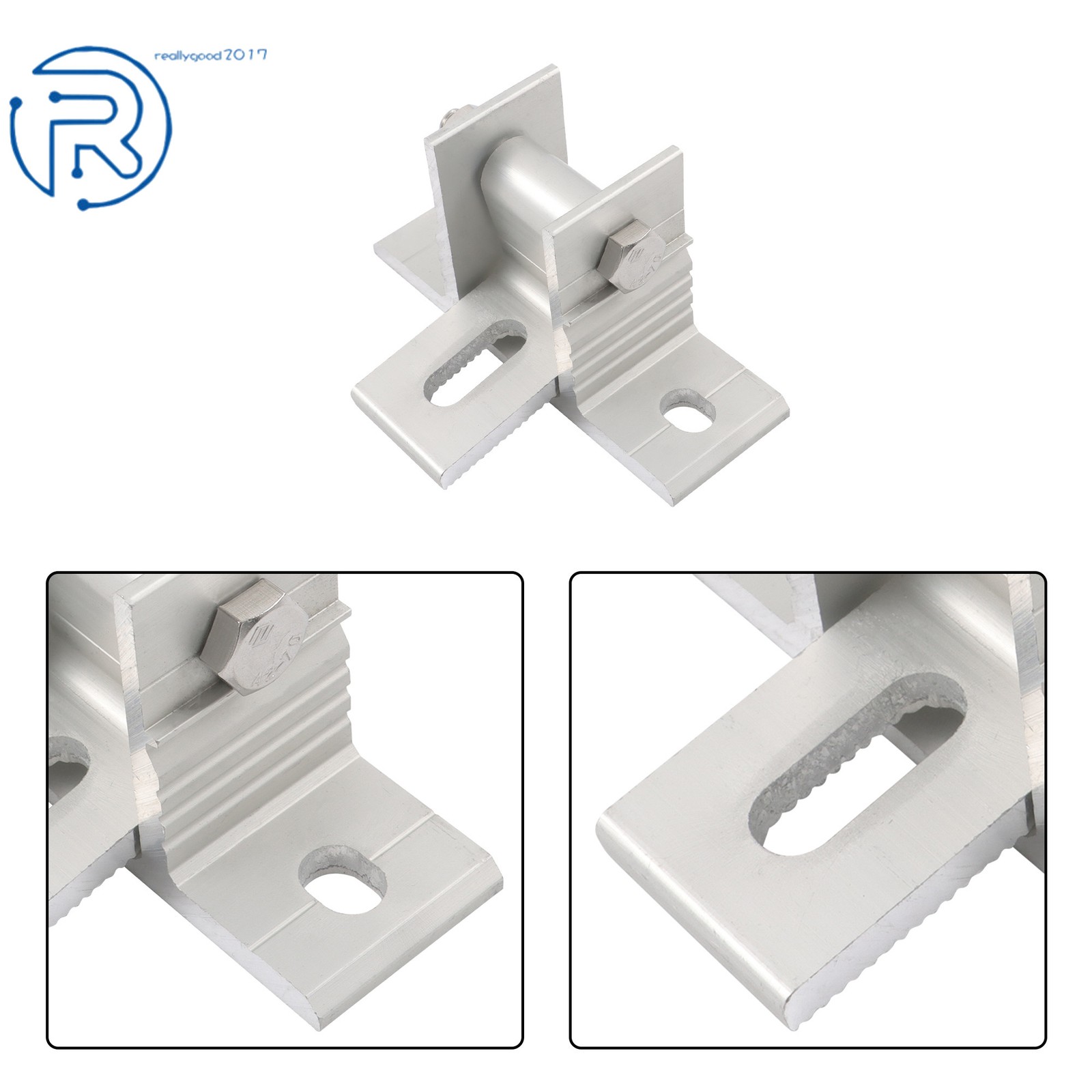 4 PK Adjustable Solar Panel Tilt Mounting Rack Brackets For RV Roof Flat Surface