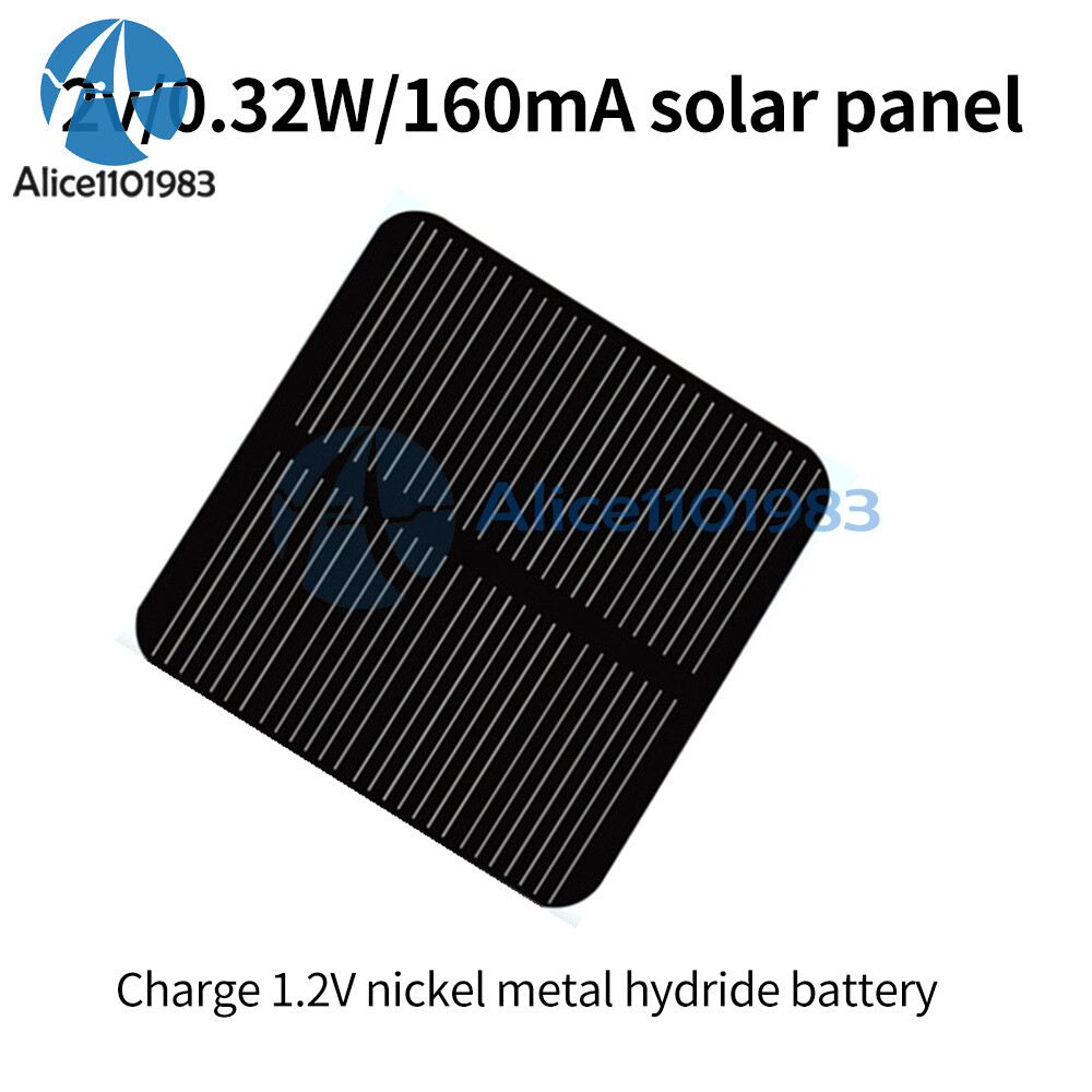 2V 0.32W 160mA Solar Panel Power Generation Panel For 1.2V Photovoltaic Panel