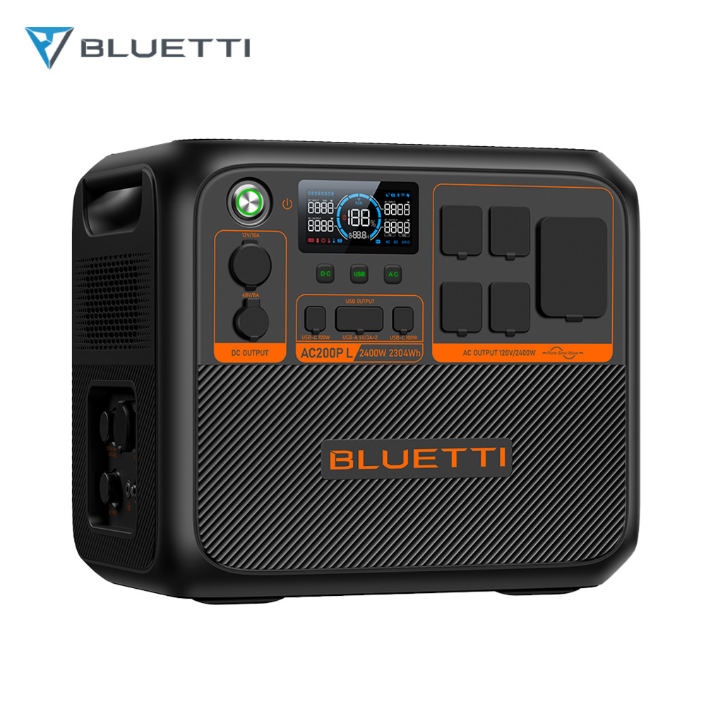 BLUETTI AC200PL 2304Wh Power Station Generator+200W Solar Panel for Off-Grid